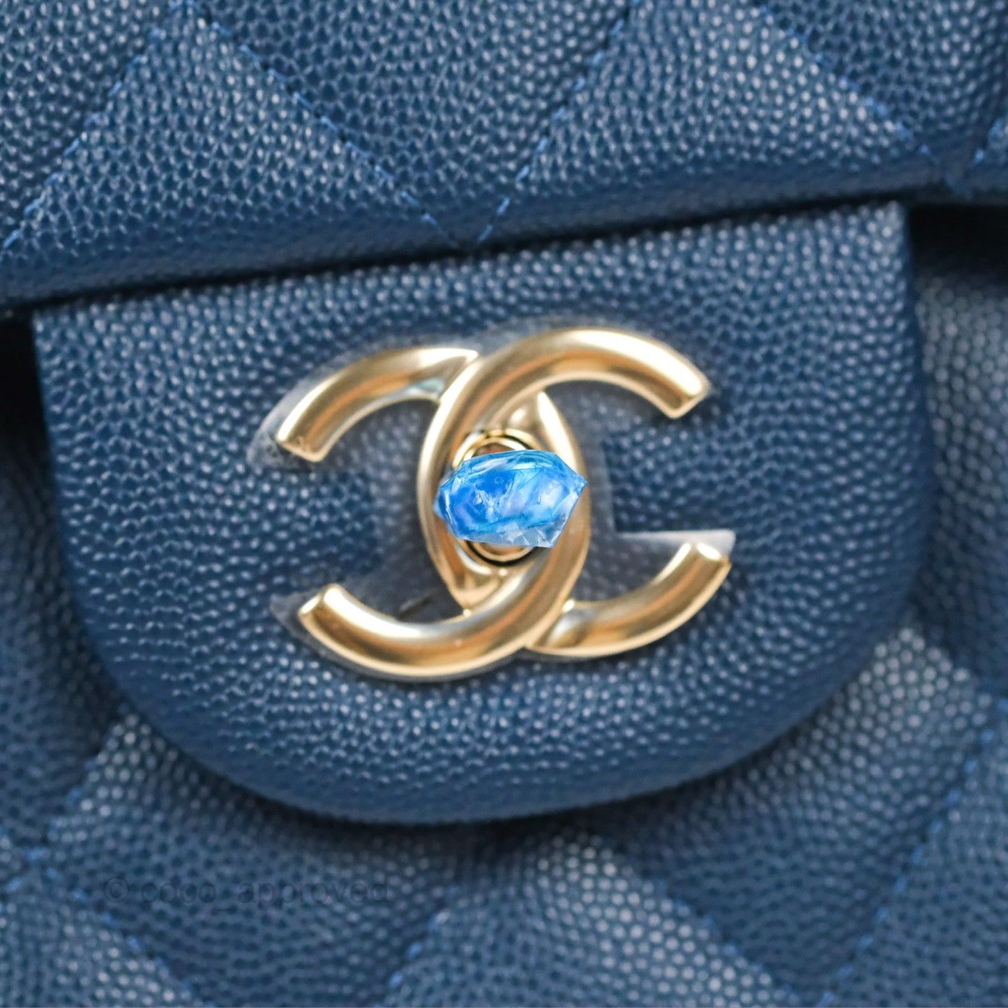 Chanel Jumbo Double Flap Dark Blue Caviar Gold Hardware⁣⁣