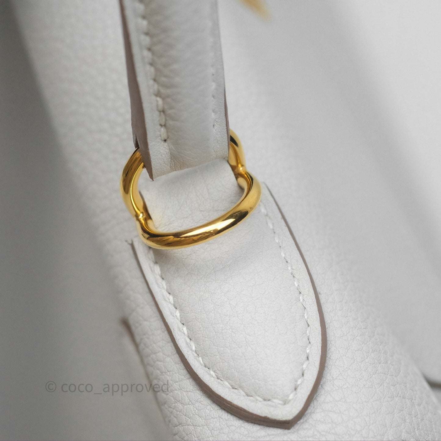 Hermès Kelly II 28 Retourne Gris Pale M4 Togo Gold Hardware