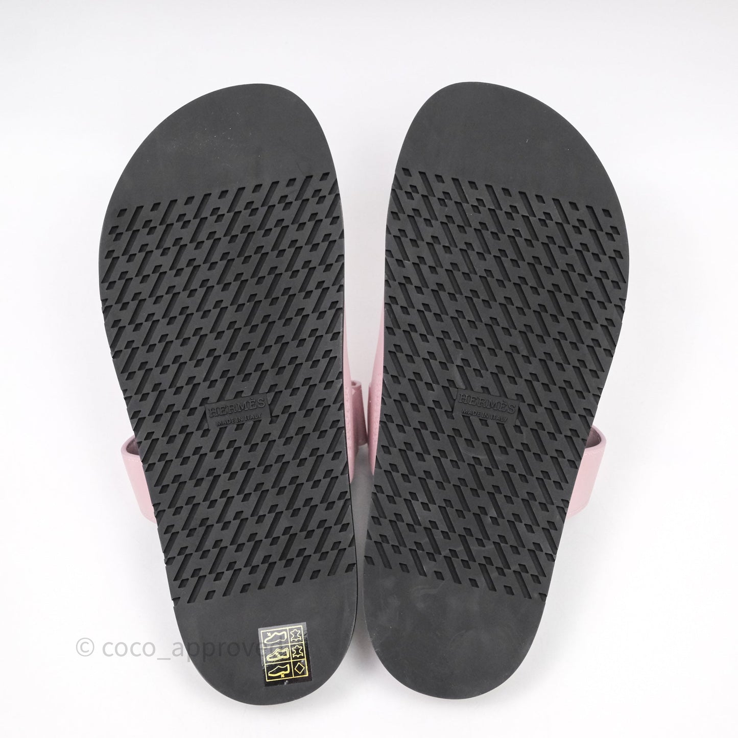 Hermes Chypre Sandal Calfskin Calfskin Rose Cancan Size 40