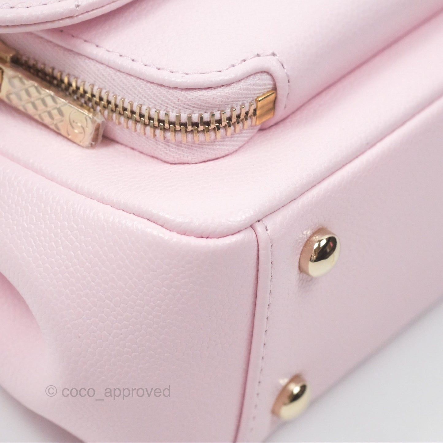 Chanel Quilted Small Business Affinity Flap Light Pink Caviar Gold Hardware