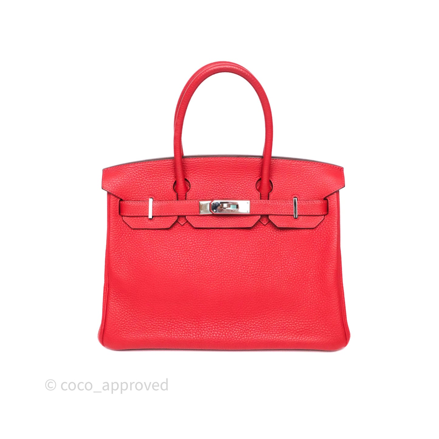 Hermès Birkin 30 Rouge Clemence Palladium Hardware
