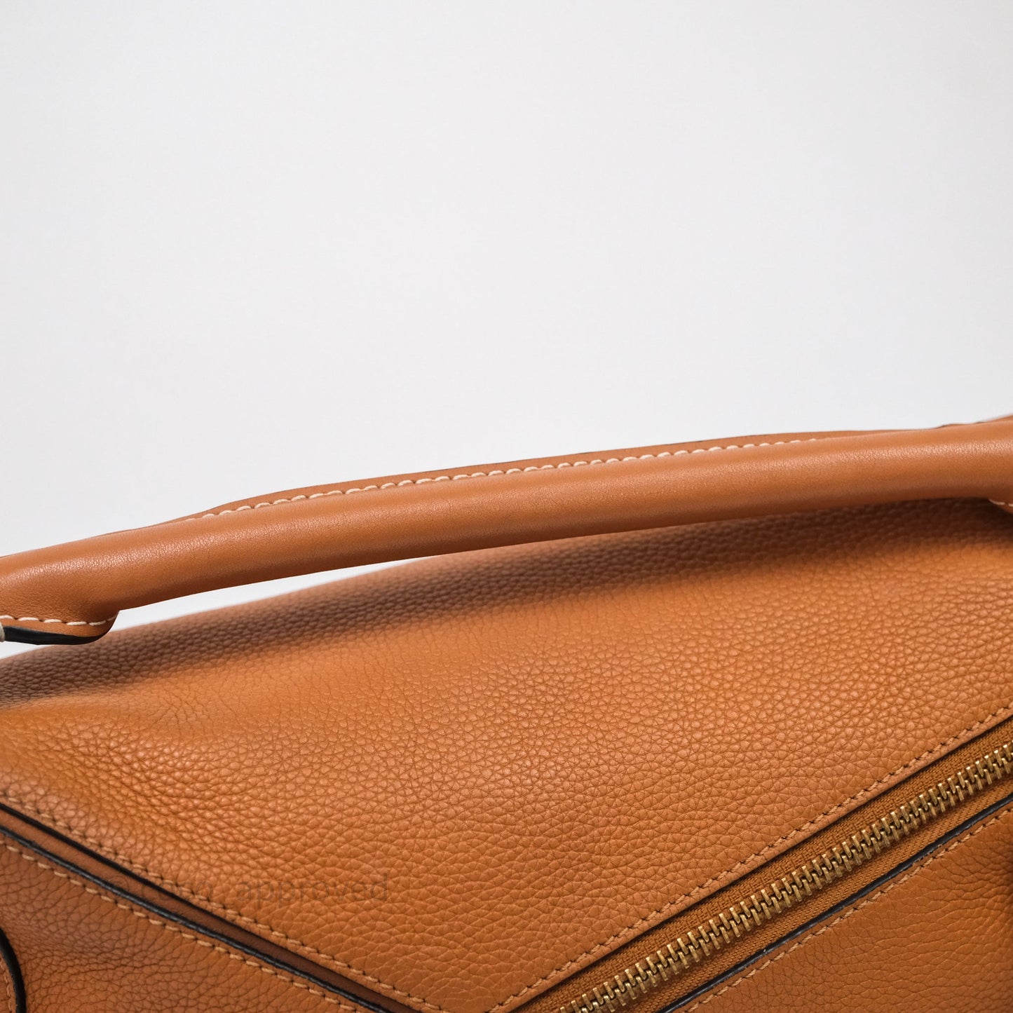Loewe Mini Puzzle Bag Tan Calfskin Gold Hardware