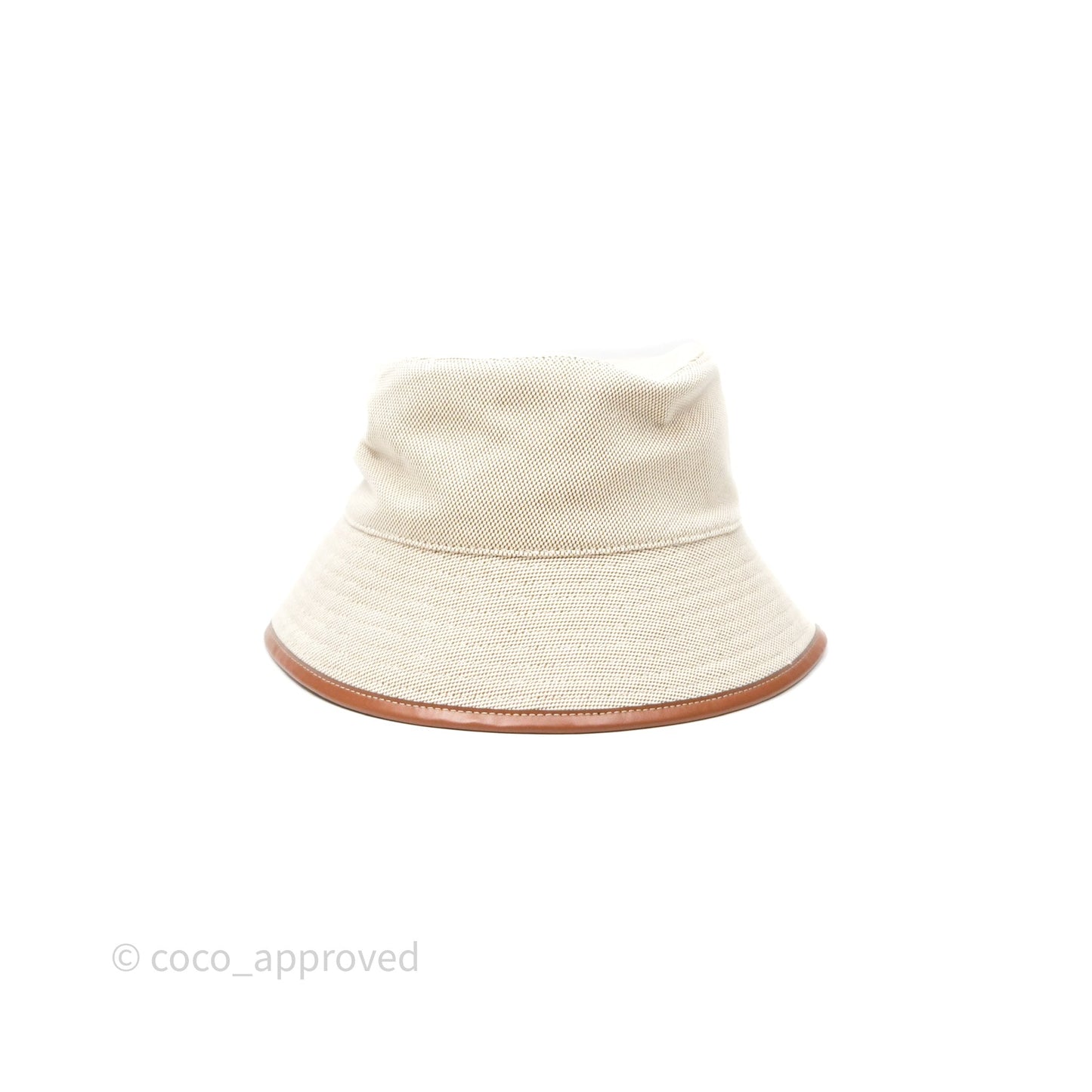 Miu Miu Bucket Hat Canvas Beige/ Brandy