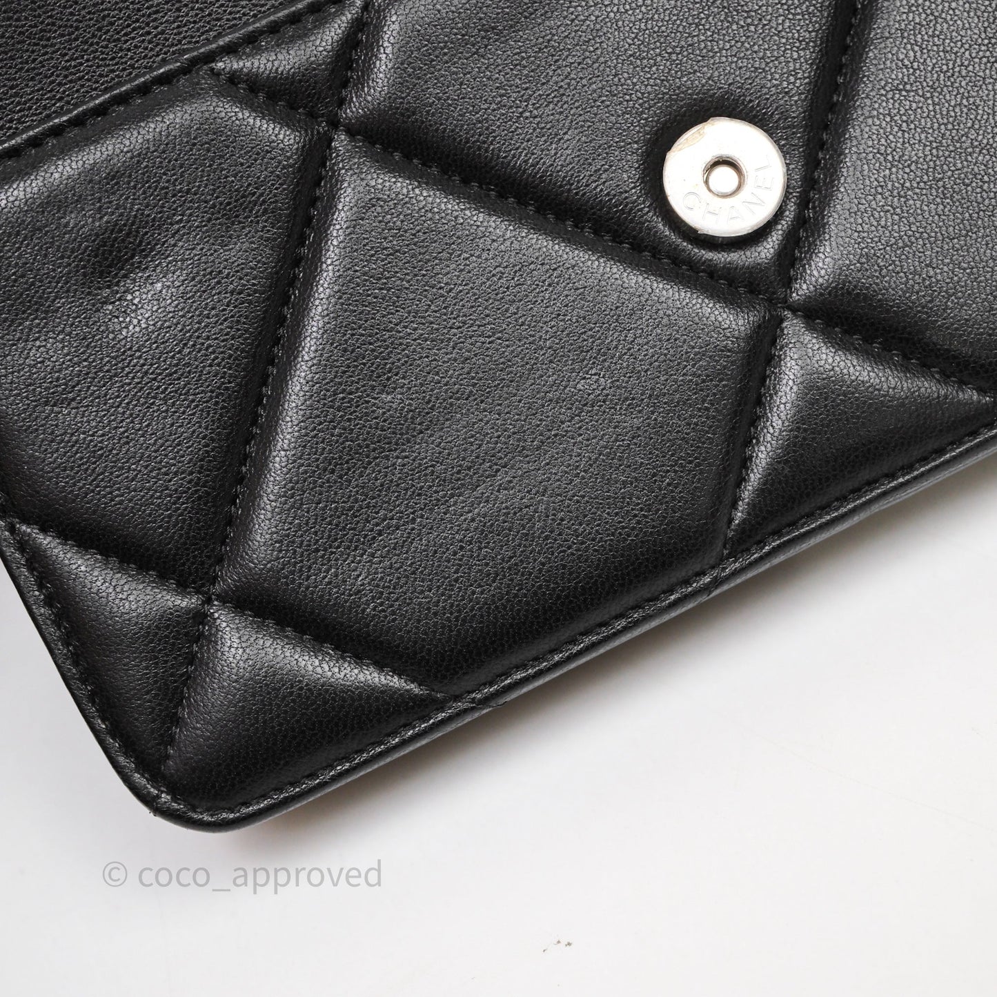 Chanel 19 Wallet on Chain WOC Black Mixed Hardware