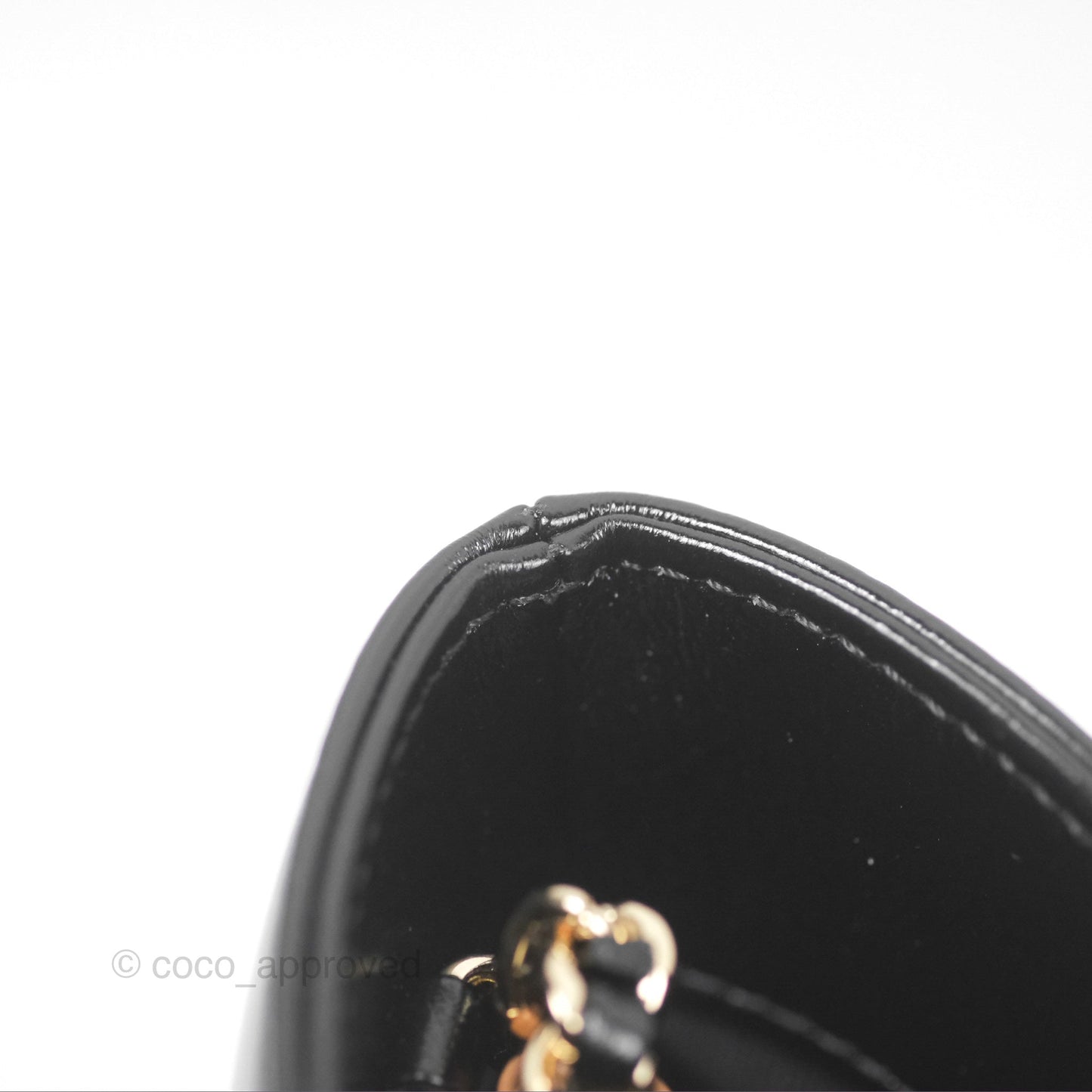 Chanel Mini 31 Beige/ Black Shiny Calfskin Gold Hardware