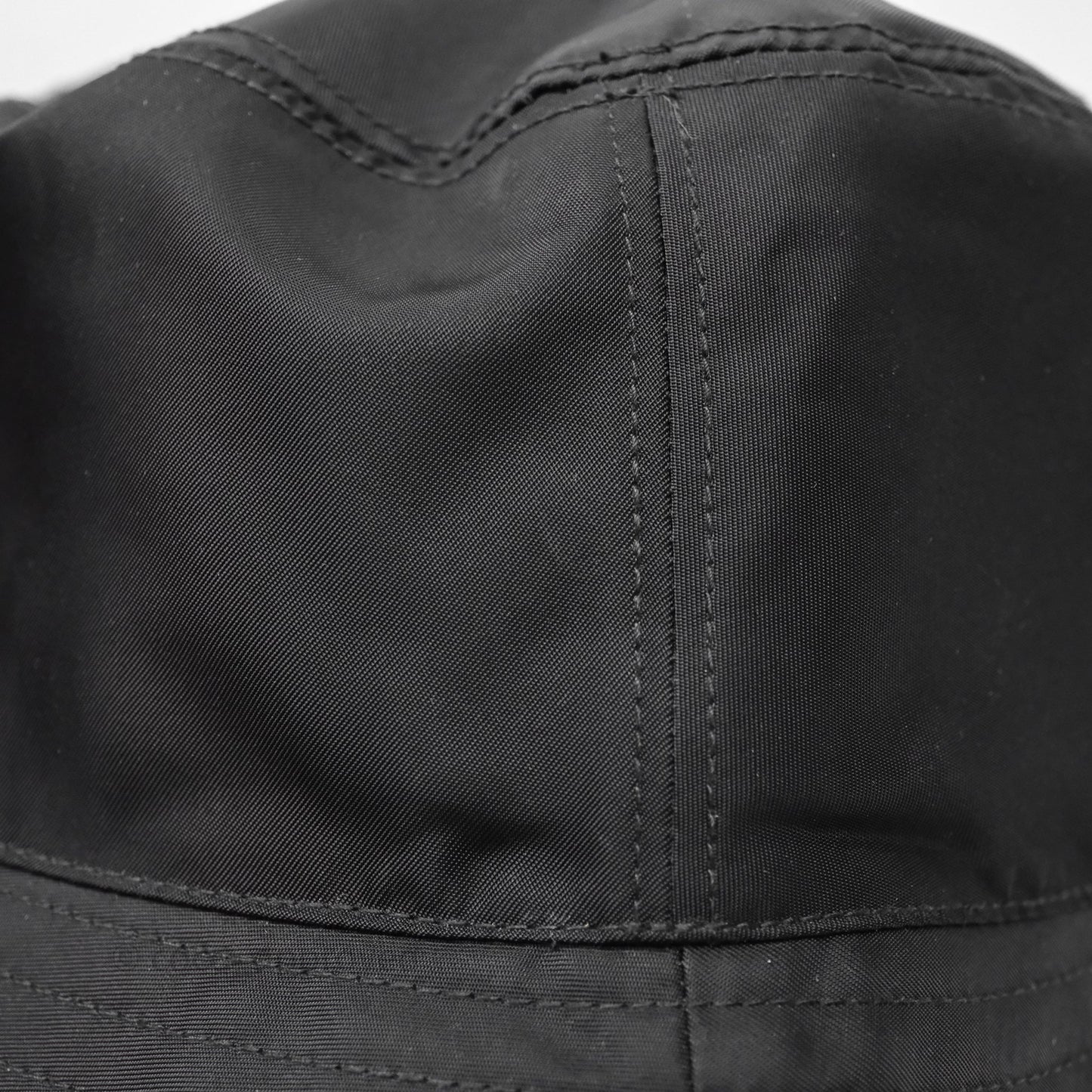 Prada Re-Nylon Logo Bucket Hat Black