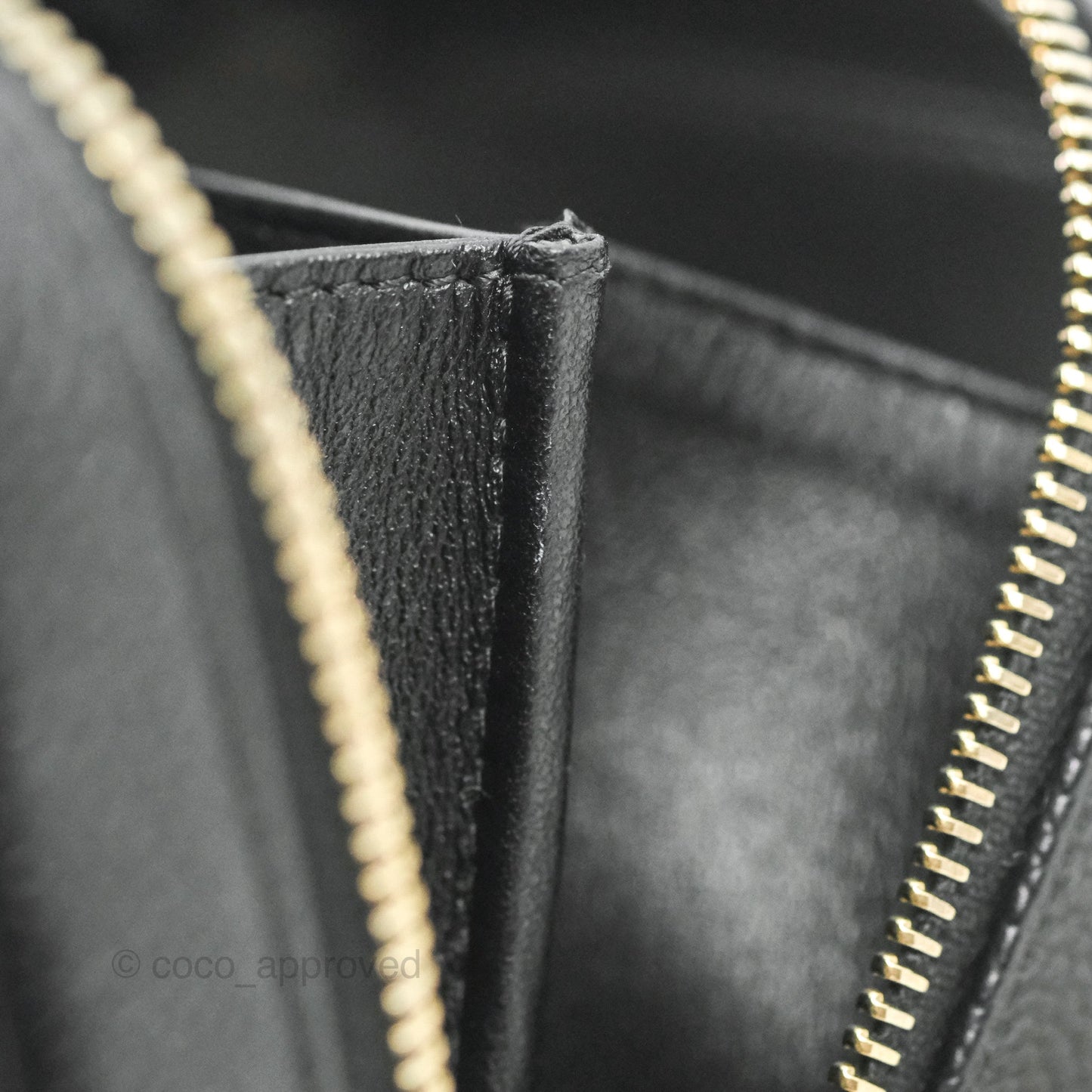 Chanel CC Filigree Vanity Clutch With Chain Caviar Black Aged Gold Hardware