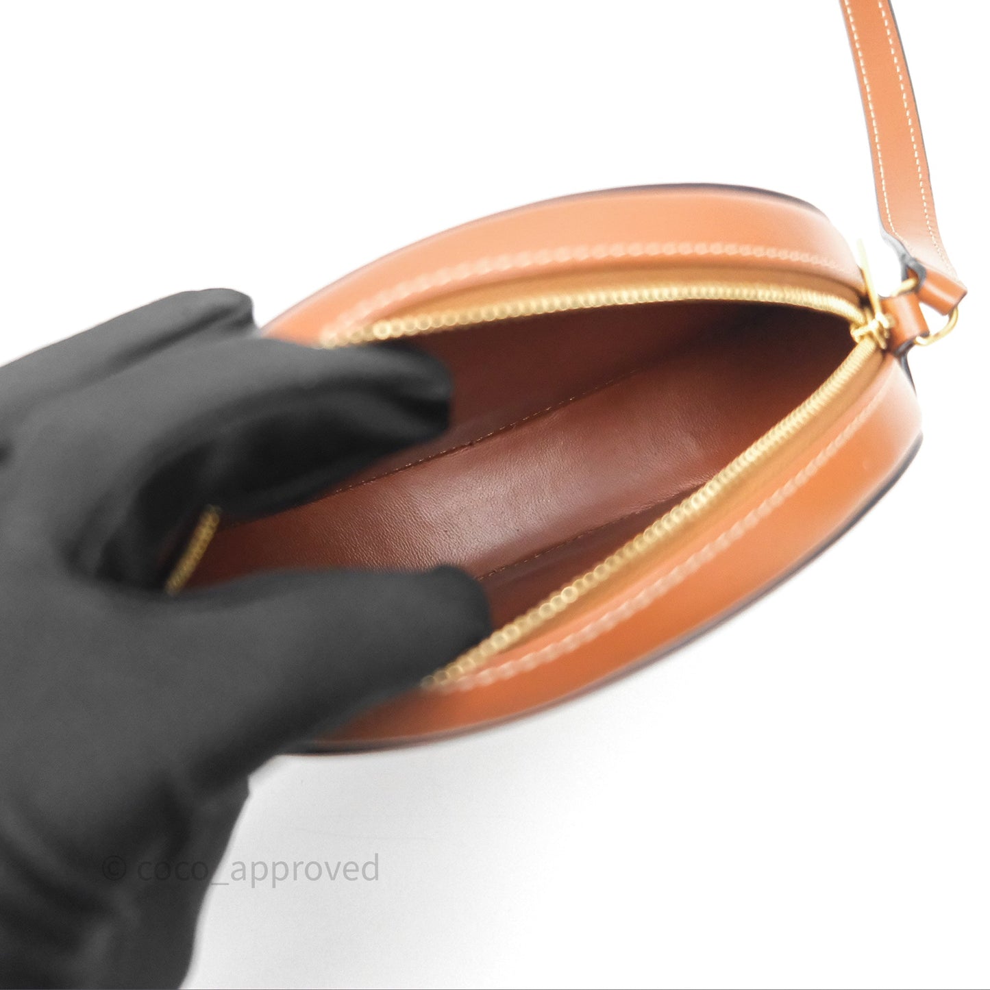 Celine Mini Oval Bag Cuir Triomphe Tan Calfskin