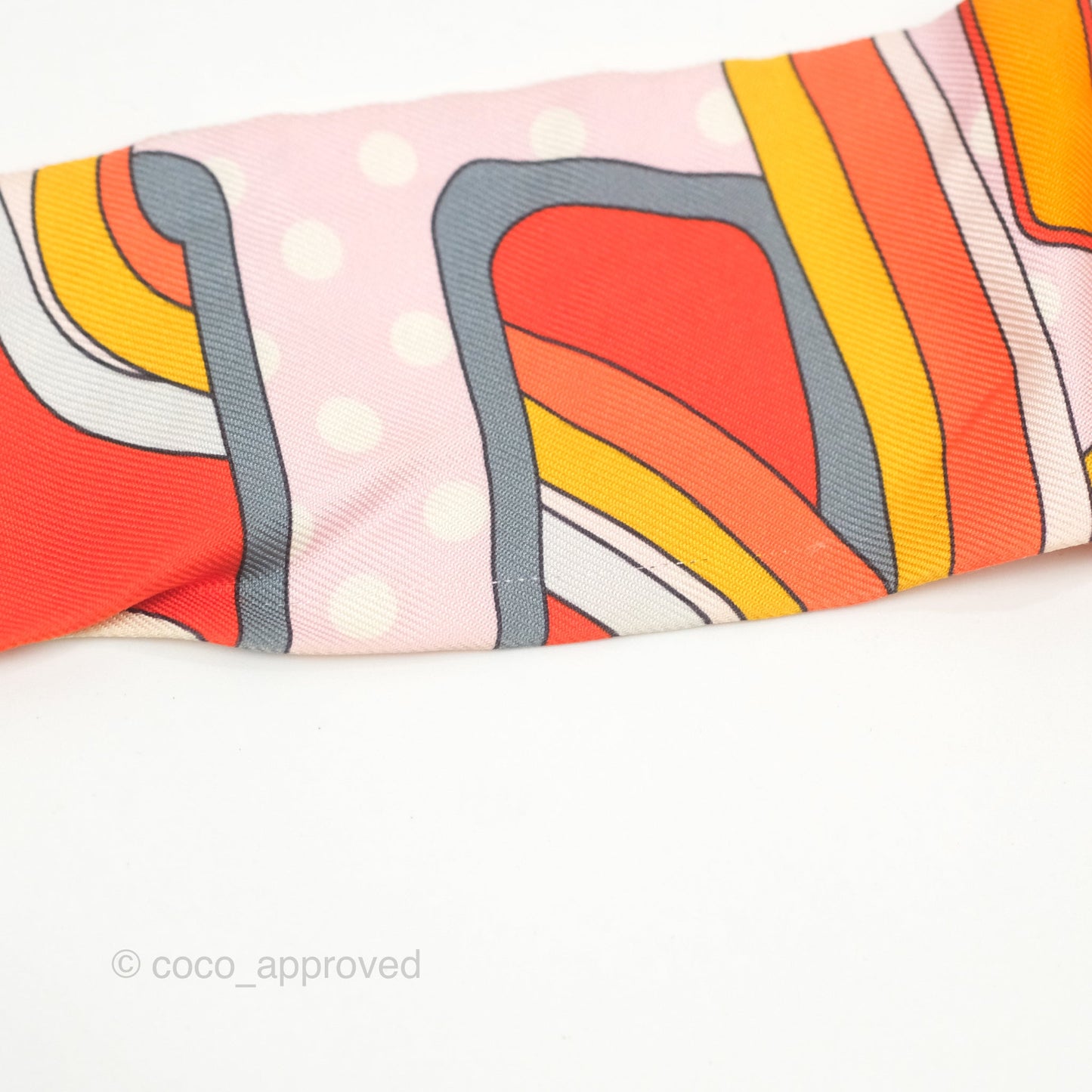 Hermès Faubourg Rainbow Silk Twilly