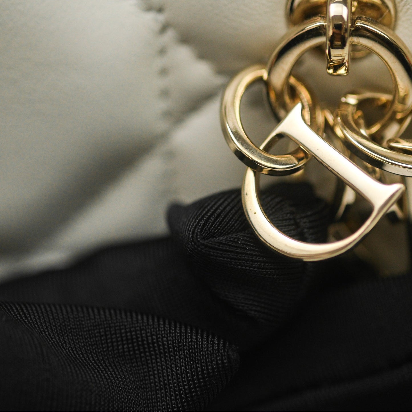 Christian Dior Mini Dior Book Tote Latte Macrocannage Calfskin Gold Hardware