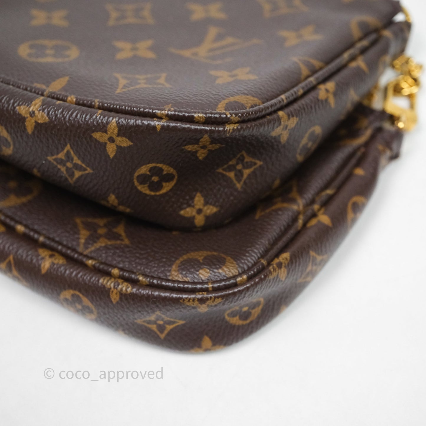 Louis Vuitton Multi Pochette Accessories Khaki Monogram Canvas