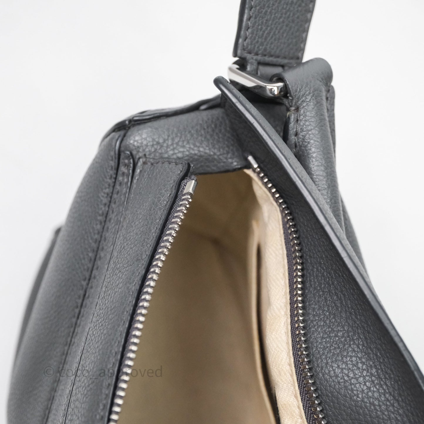 Loewe Small Puzzle Grey Calfskin Edge Bag
