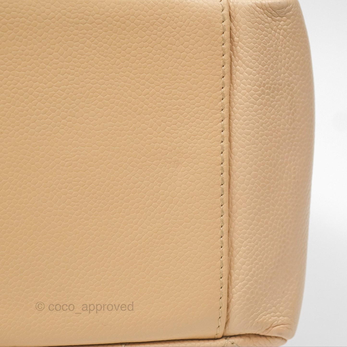 Chanel GST Beige Caviar Gold Hardware