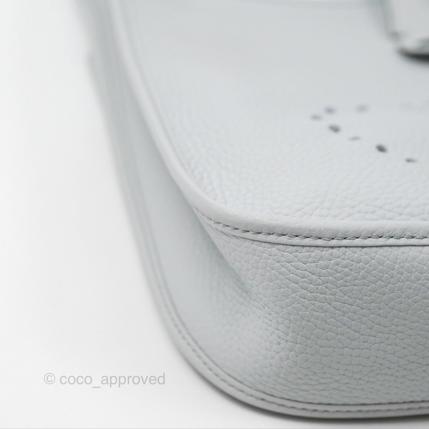 Hermes Evelyne III 29 Bleu Pale Clemence Palladium Hardware