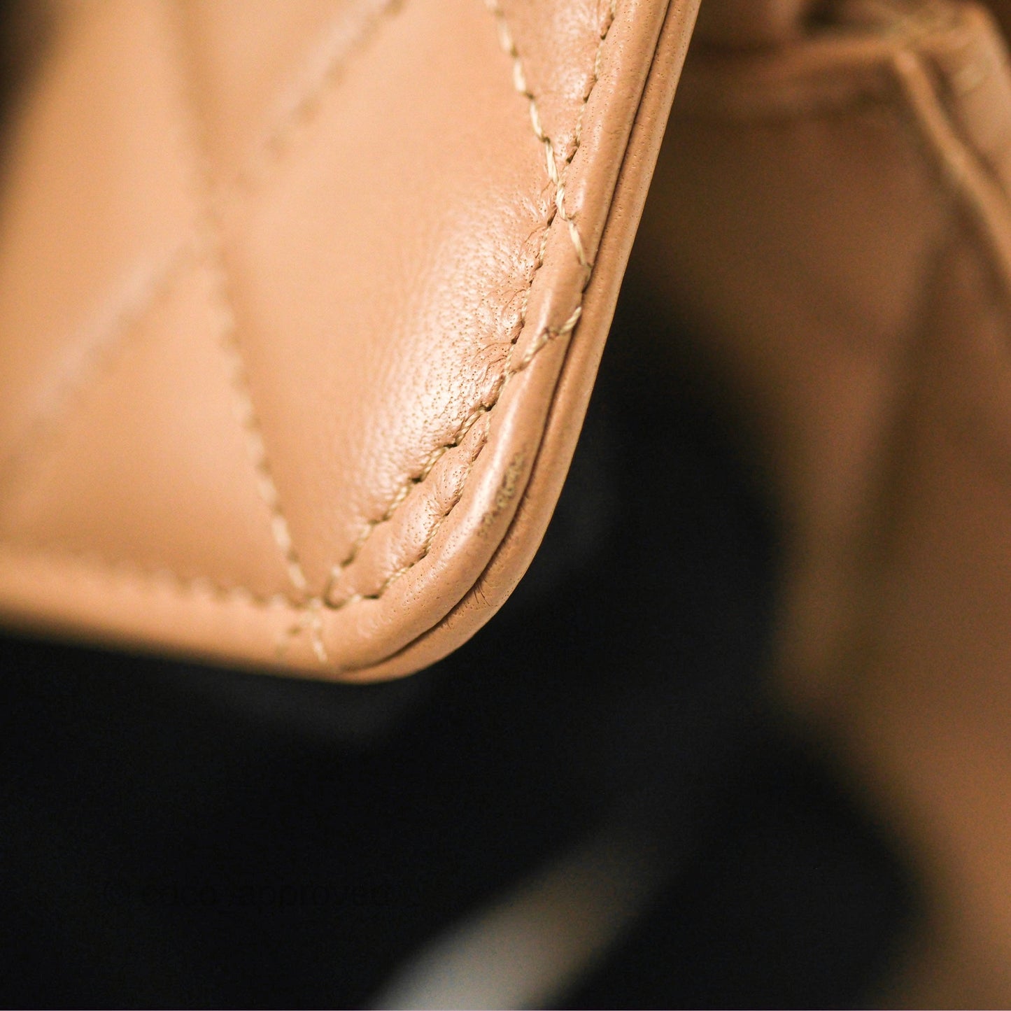 Chanel Mini Trendy WOC Beige Lambskin Gold Hardware 22B