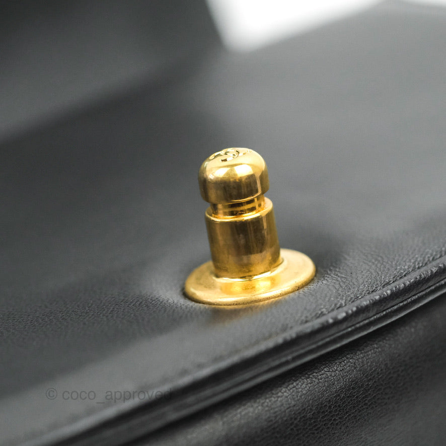 Chanel Small Boy Black Lambskin Aged Gold Hardware