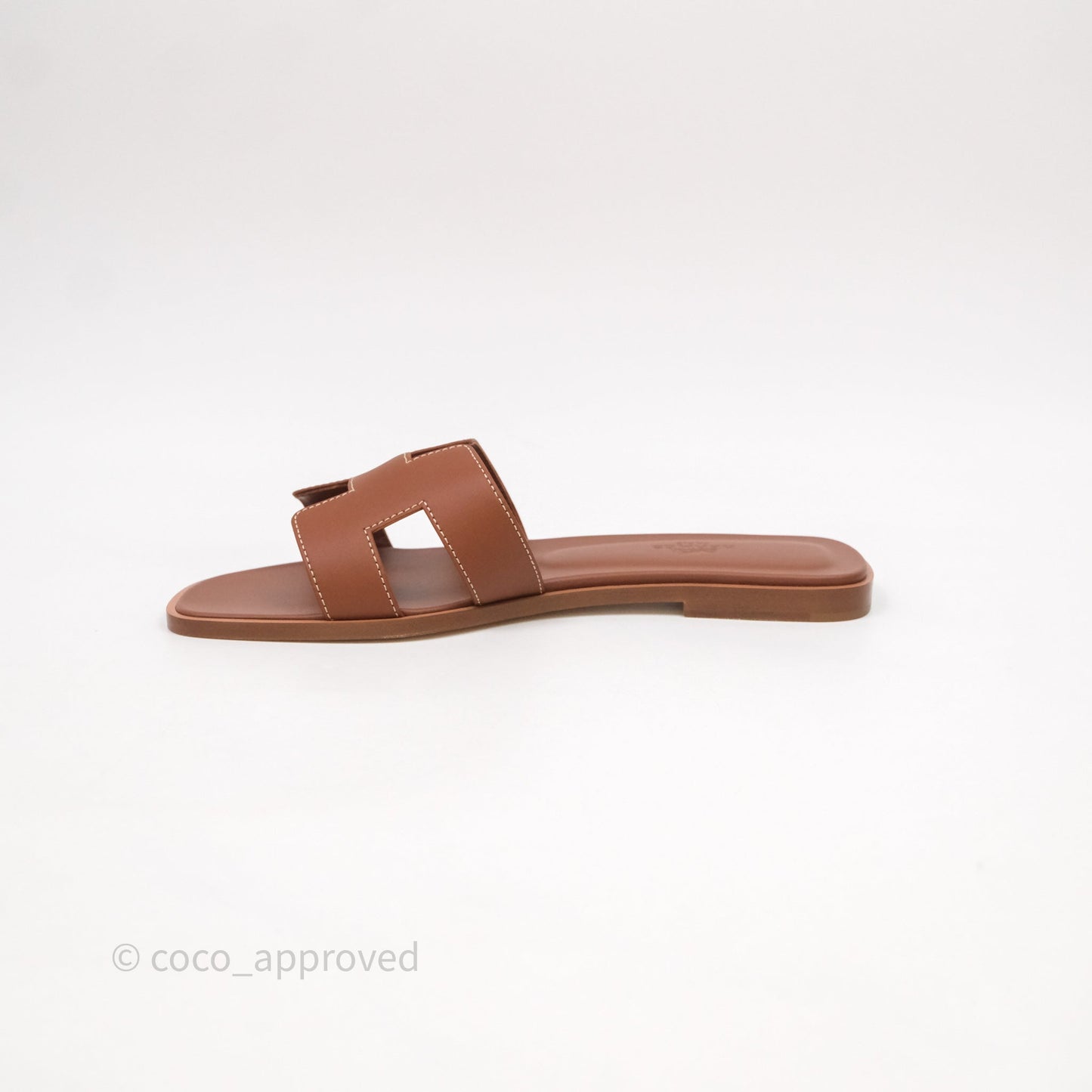 Hermès Oran Sandals Gold Size 37.5