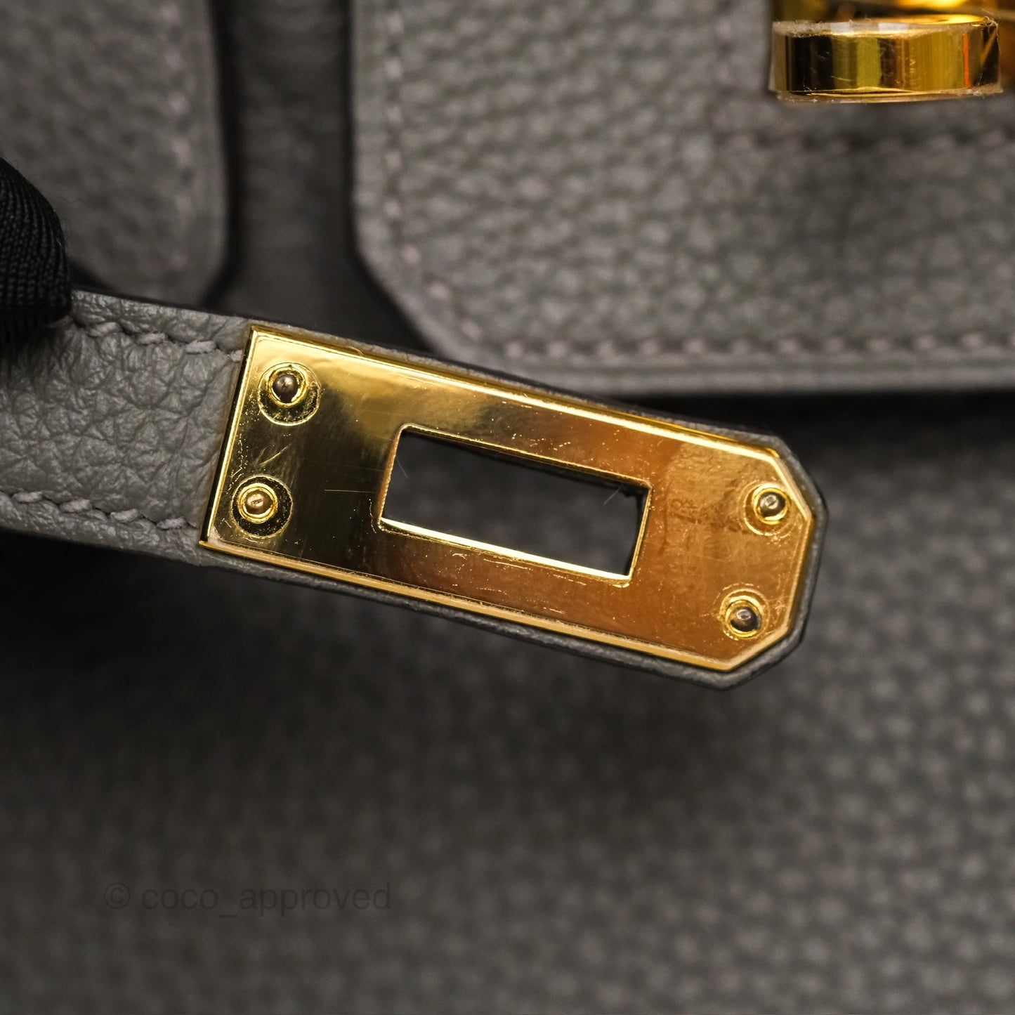 Hermès Birkin 25 Retourne Gris Meyer 0L Togo Gold Hardware