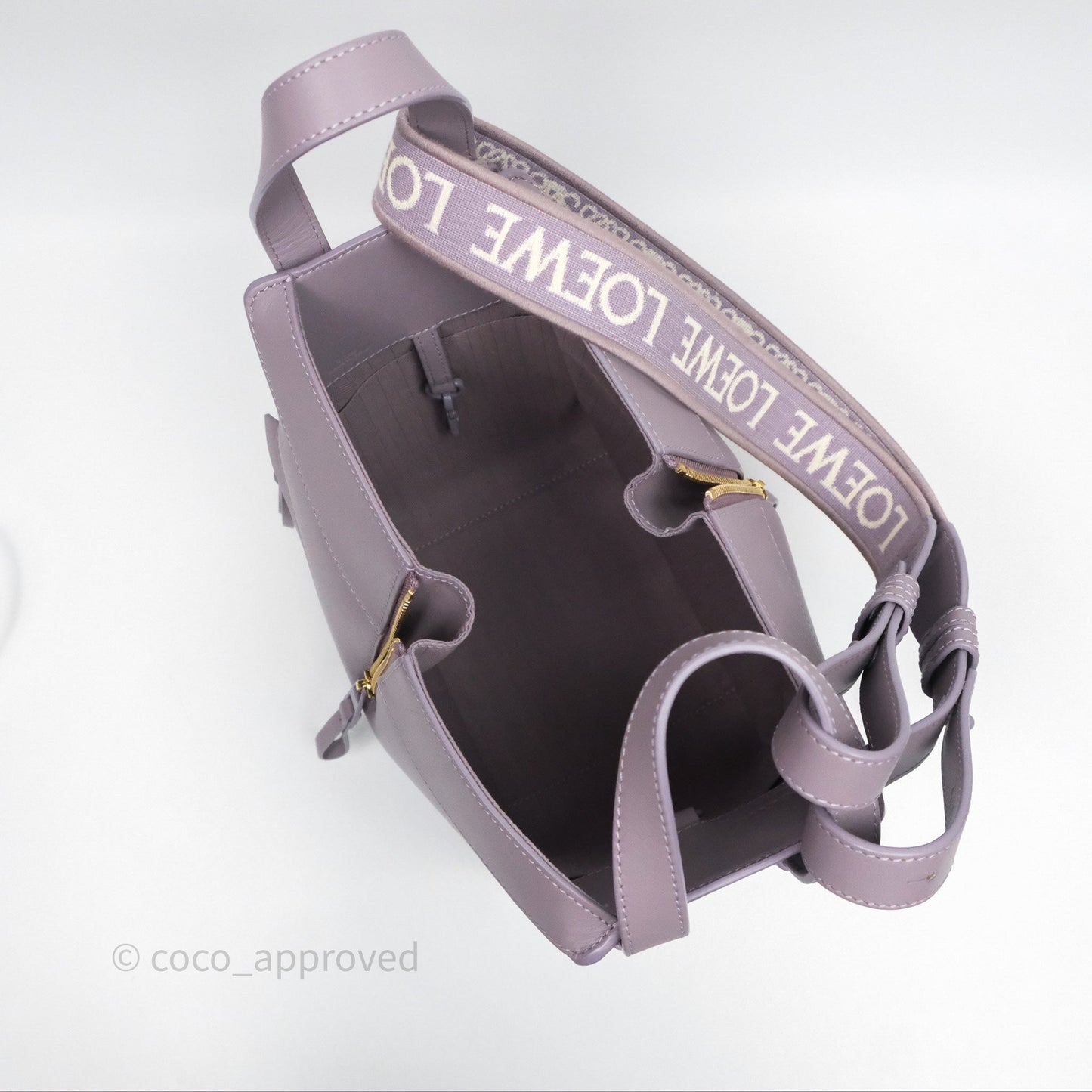 Loewe Small Hammock Shoulder Bag Calfskin Purple