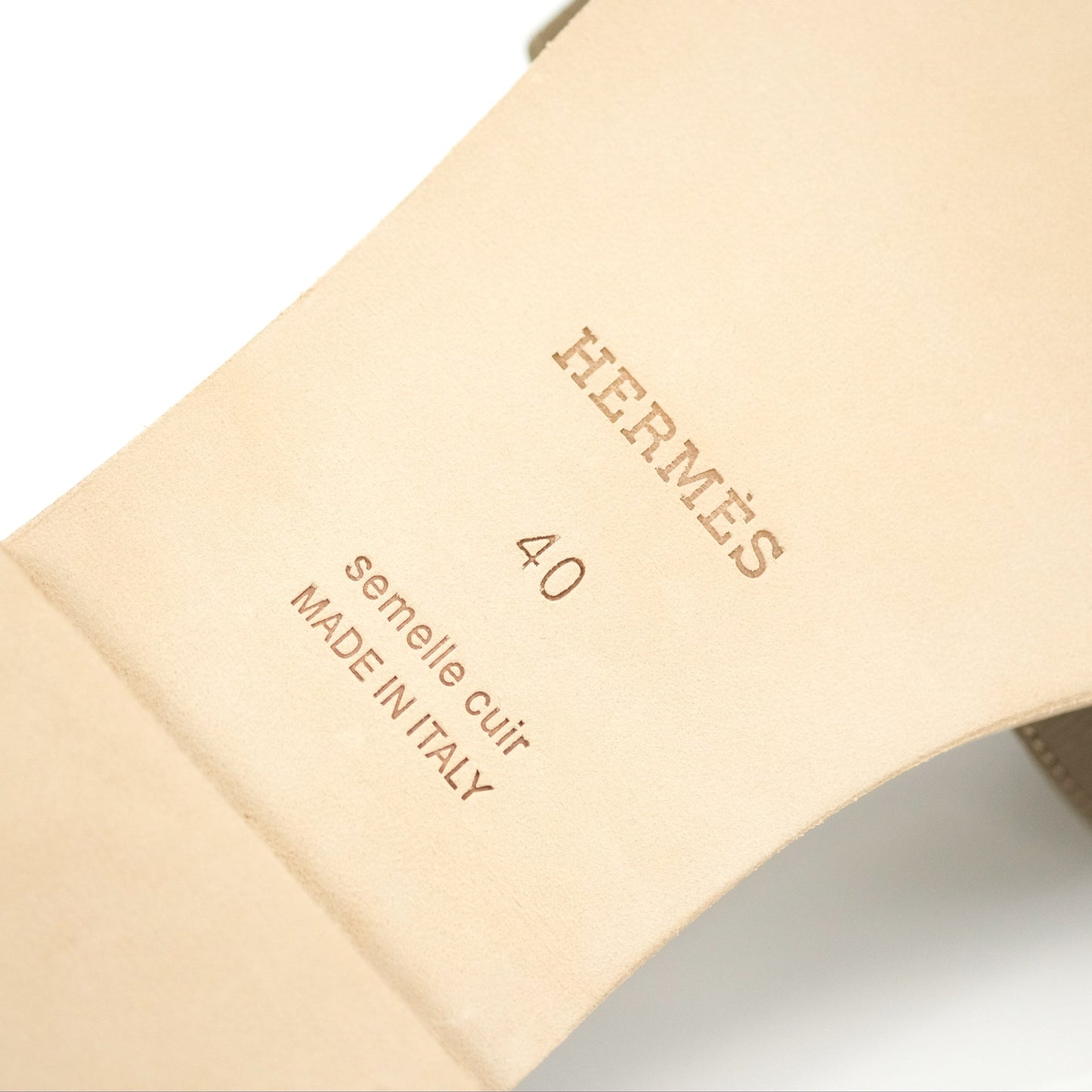 Hermès Oran Sandals in Epsom Size 40