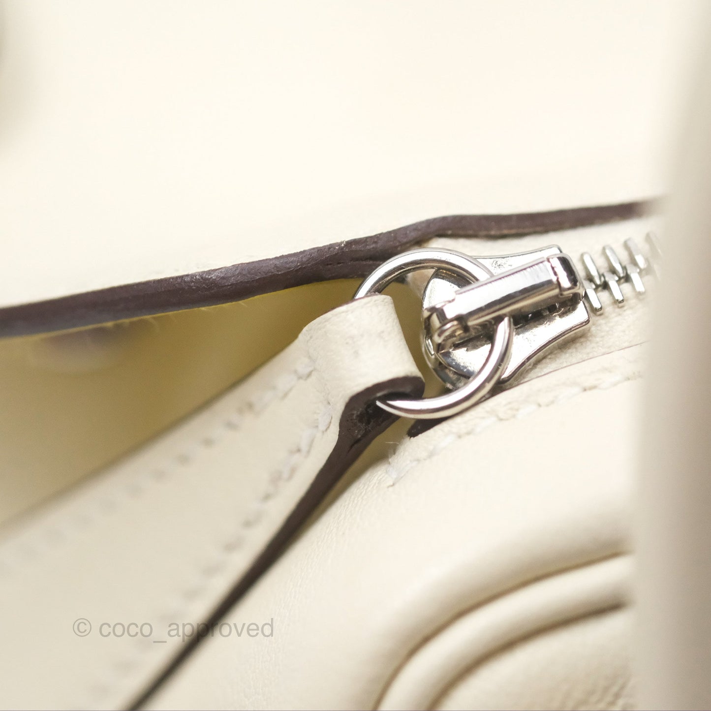 Hermès Mini Lindy 20 Nata I2/ Lime 9R Swift Palladium Hardware