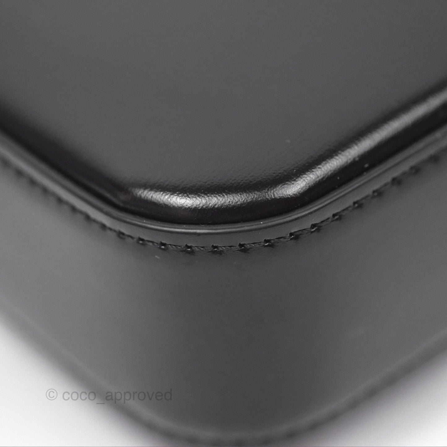 Celine Triomphe Shoulder Bag Black Calfskin