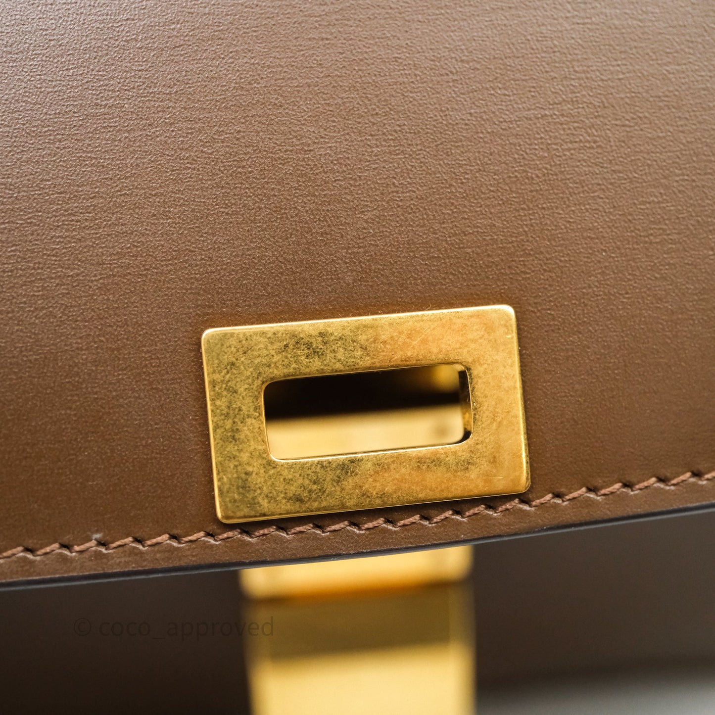 Celine Medium Classic Box Flap Caramel Calfskin