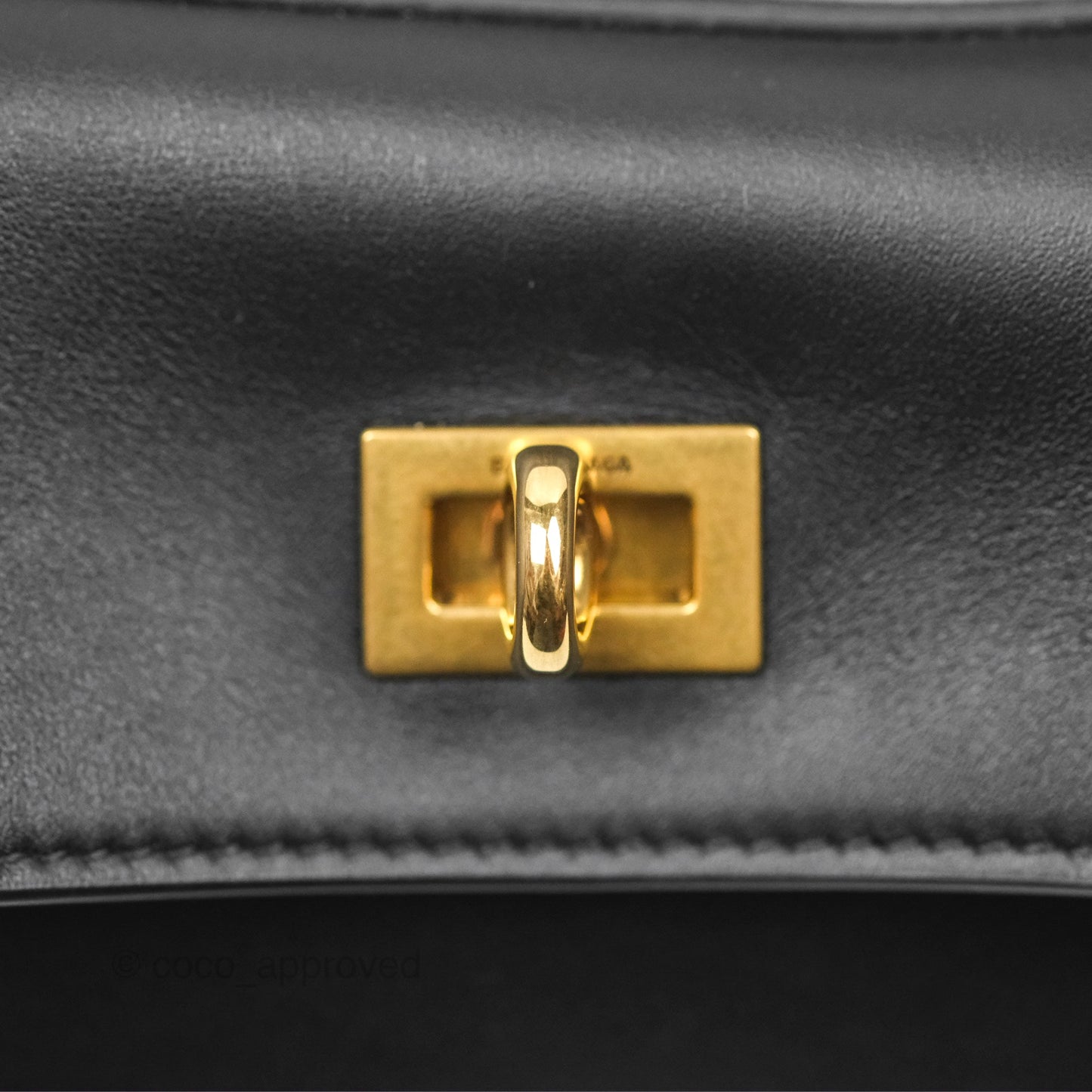 Balenciaga Rodeo Small in Black Smooth Calfskin Aged Gold Hardware