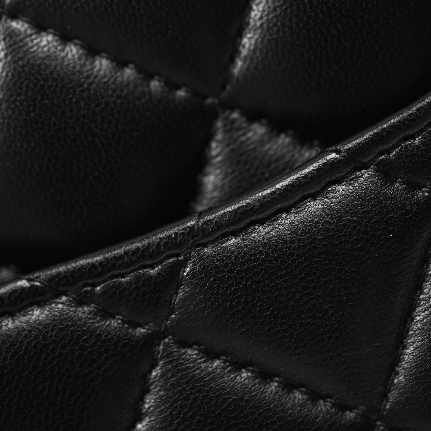 Chanel Quilted Pearl Crush Wallet on Chain WOC Black Lambskin Aged Gold Hardware