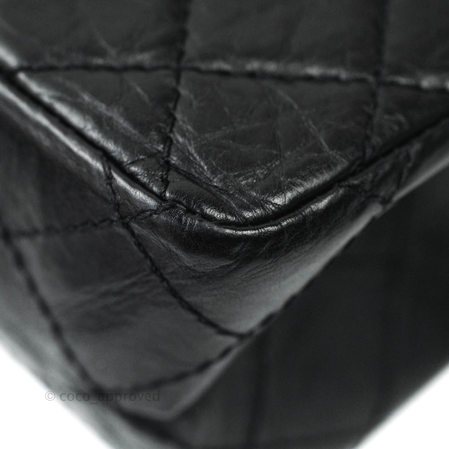Chanel Reissue Quilted Aged Calfskin Black Ruthenium Hardware 226