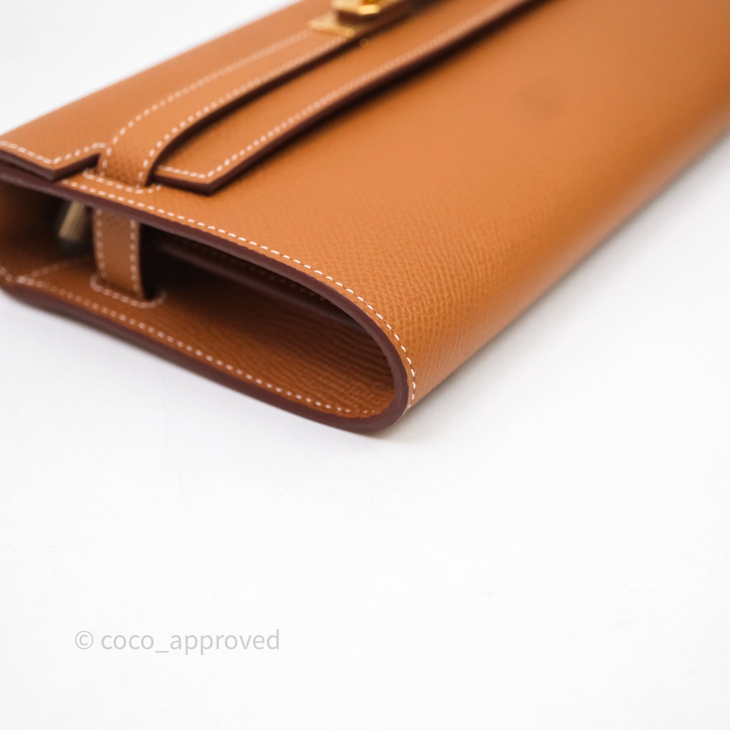 Hermès Kelly To Go Wallet Gold 37 Epsom Gold Hardware