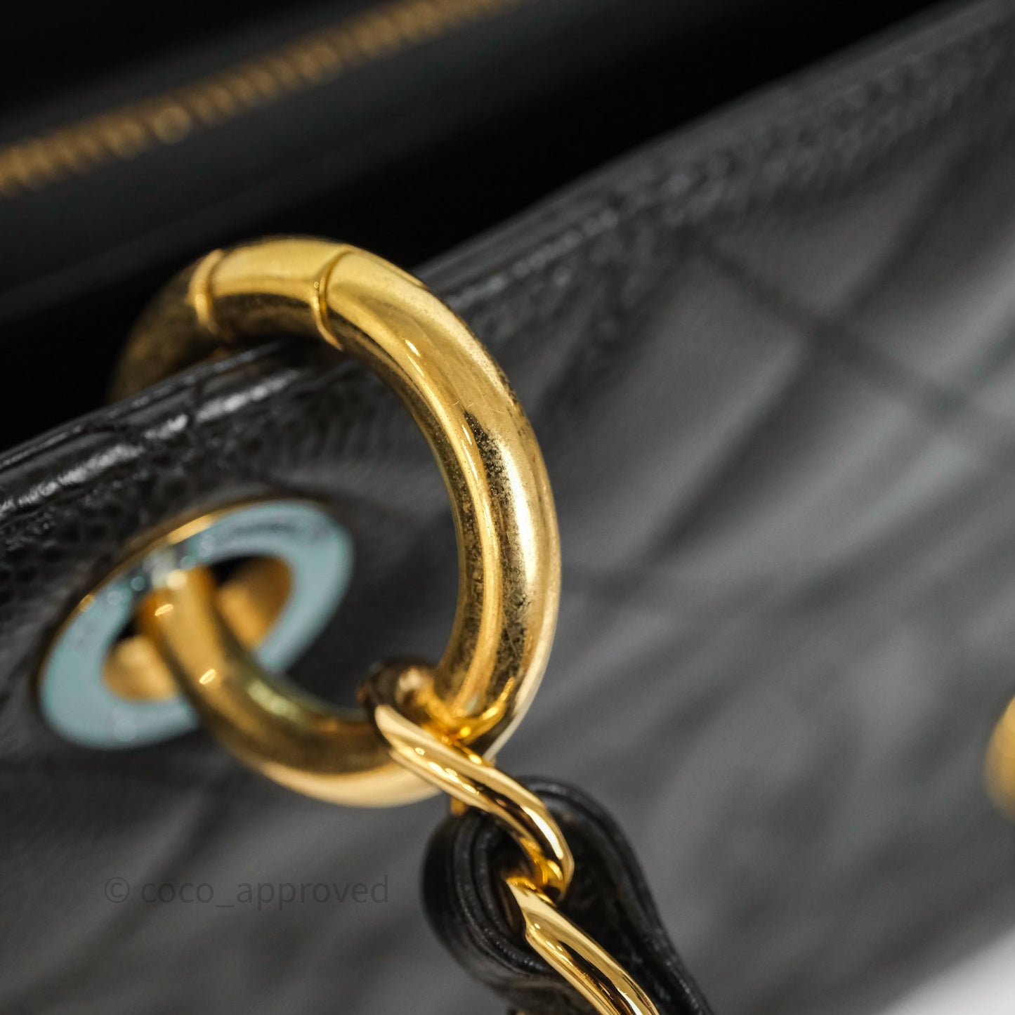 Chanel GST Black Caviar Gold Hardware