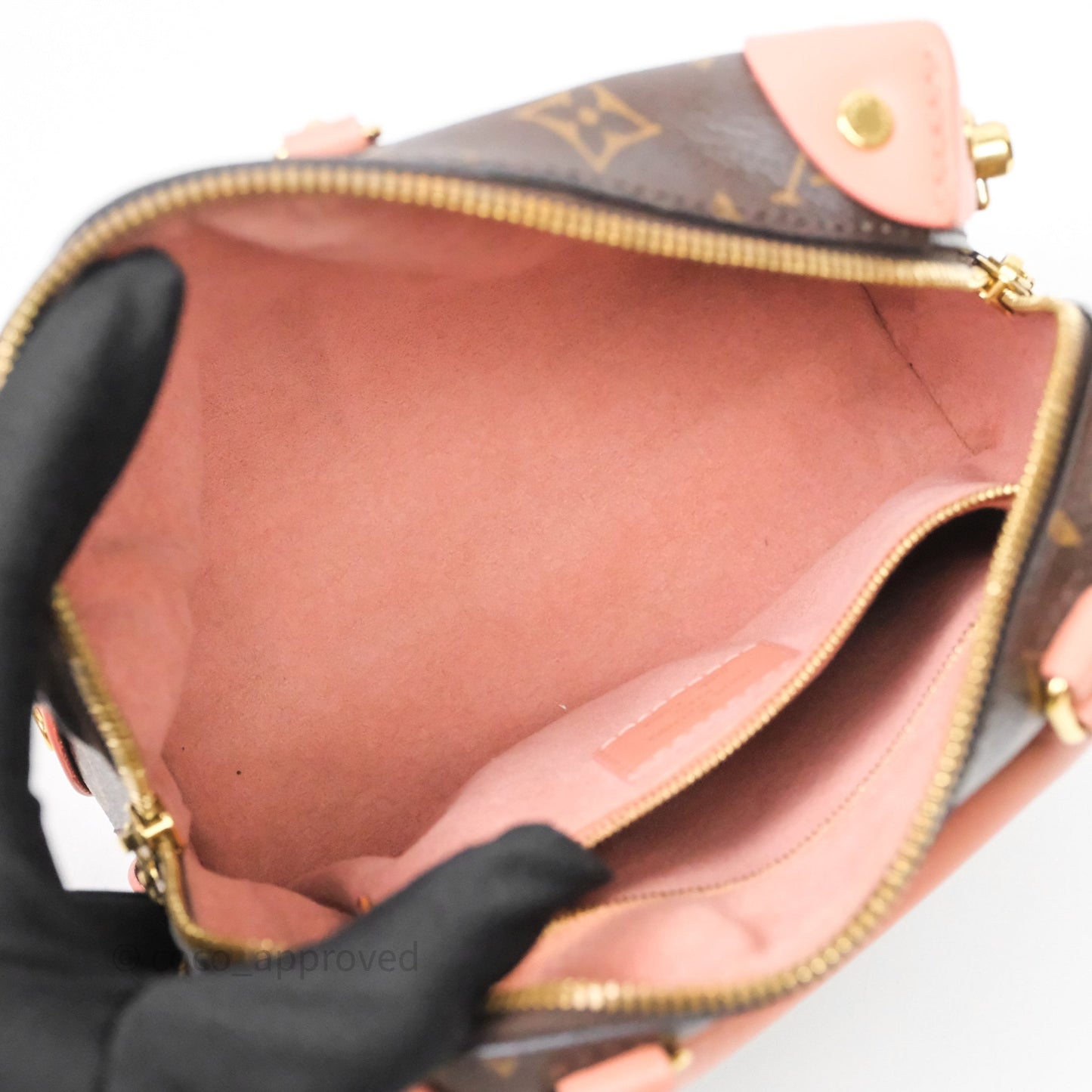 Louis Vuitton Petite Malle Souple Pink Monogram Canvas