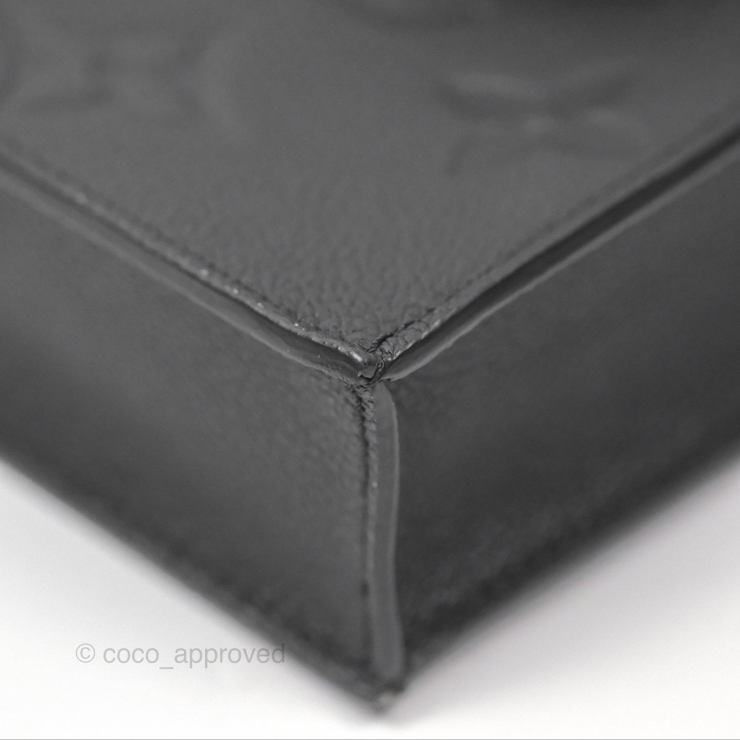 Louis Vuitton Petit Sac Plat Bag Empreinte Giant Monogram Black