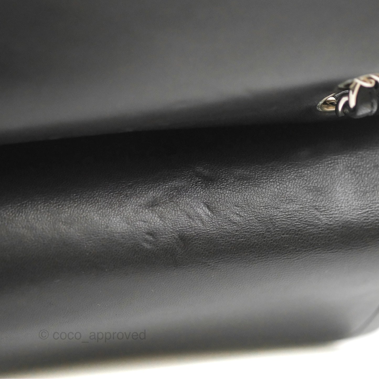 Chanel Quilted Maxi Double Flap Black Lambskin Silver Hardware