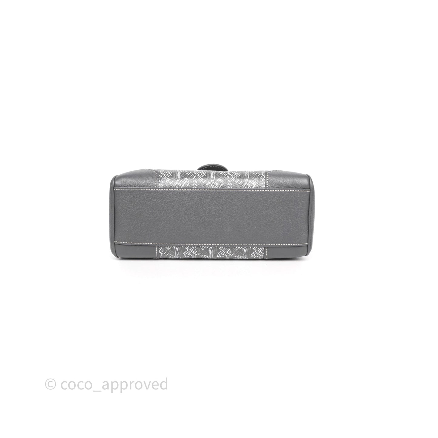 Goyard Saïgon Mini Bag Chevroches Calfskin Grey Silver Hardware