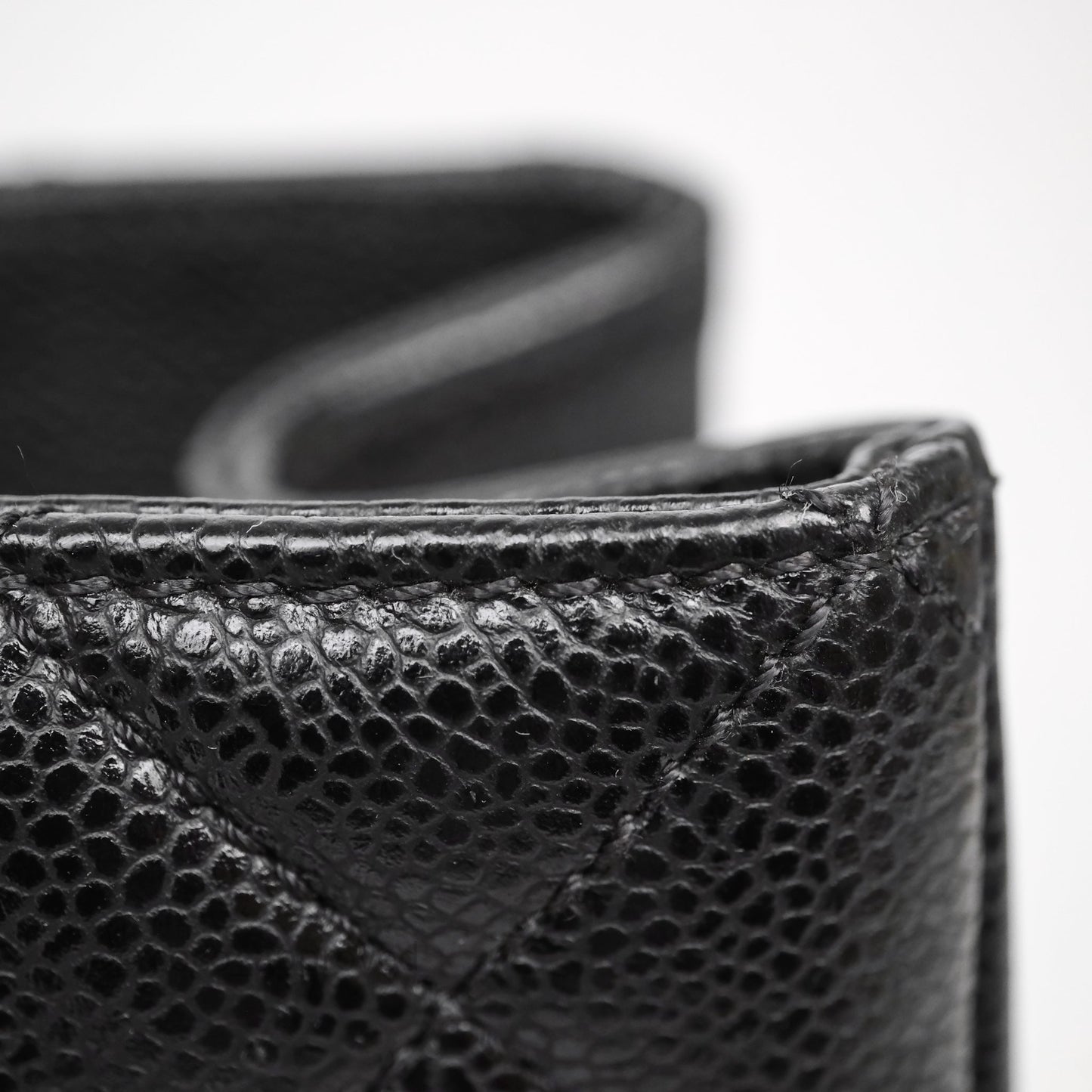 Chanel GST Black Caviar Silver Hardware