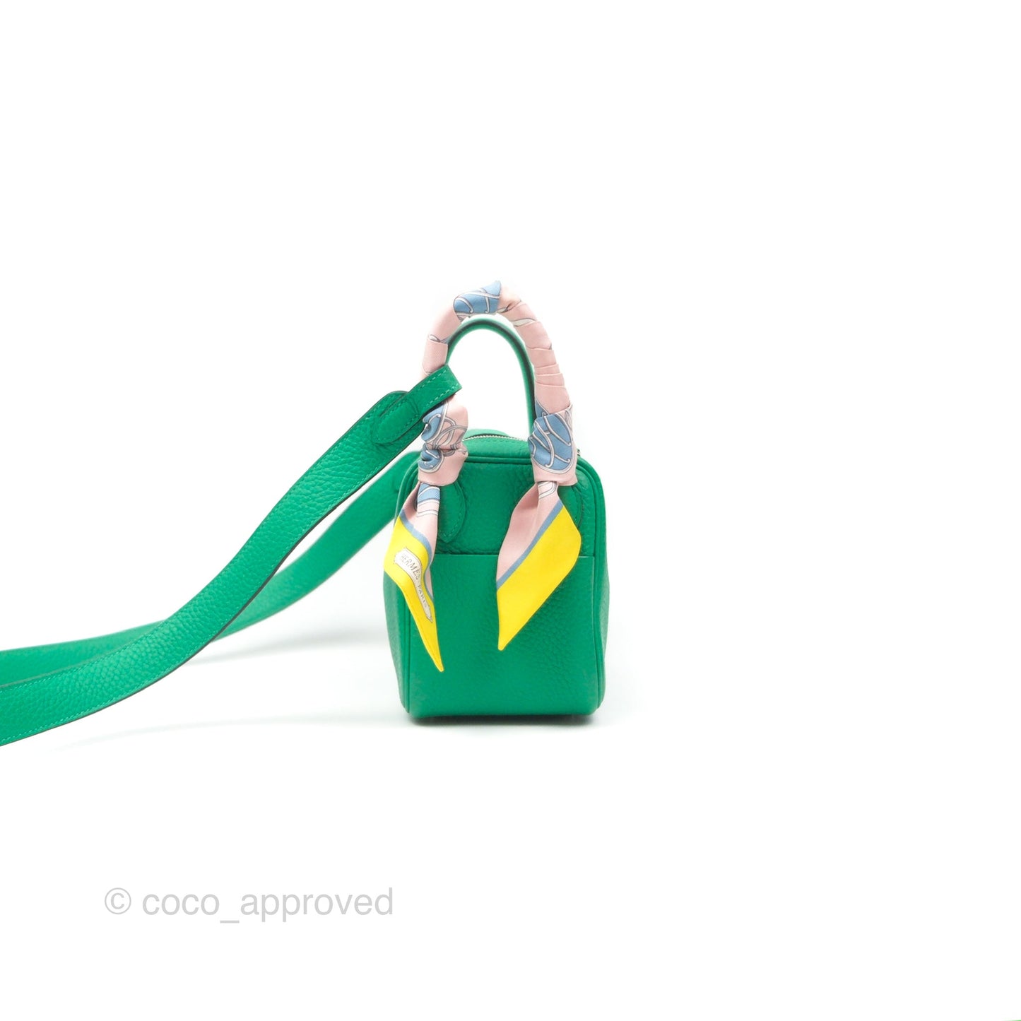 Hermès Mini Lindy 20 Menthe 6W Clemence Palladium Hardware