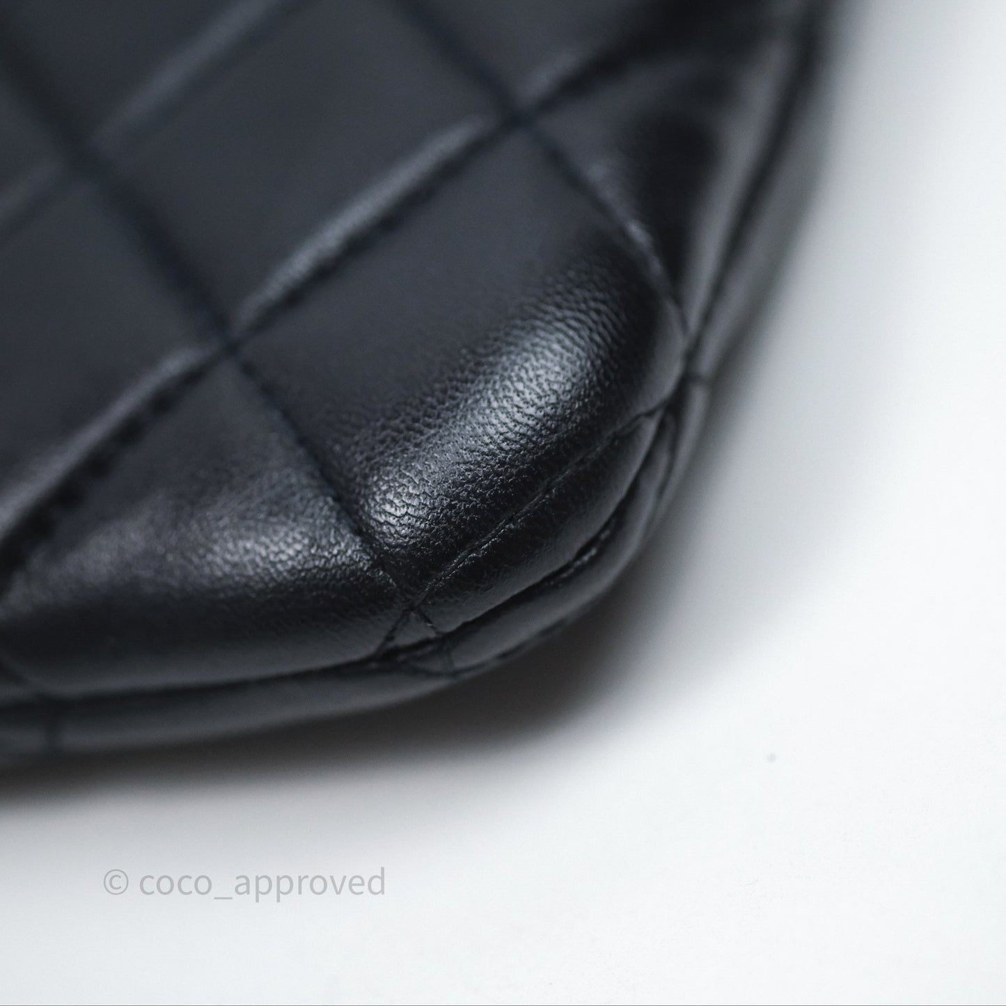 Chanel Medium O Case Boy Navy Lambskin Gold Hardware