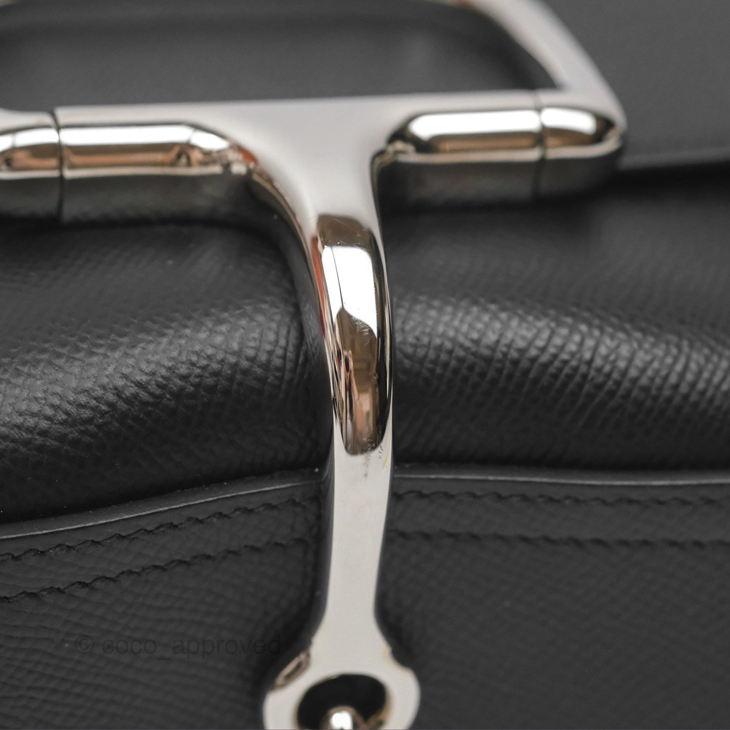 Hermès Della Cavalleria Mini Bag Noir 89 Epsom Palladium Hardware