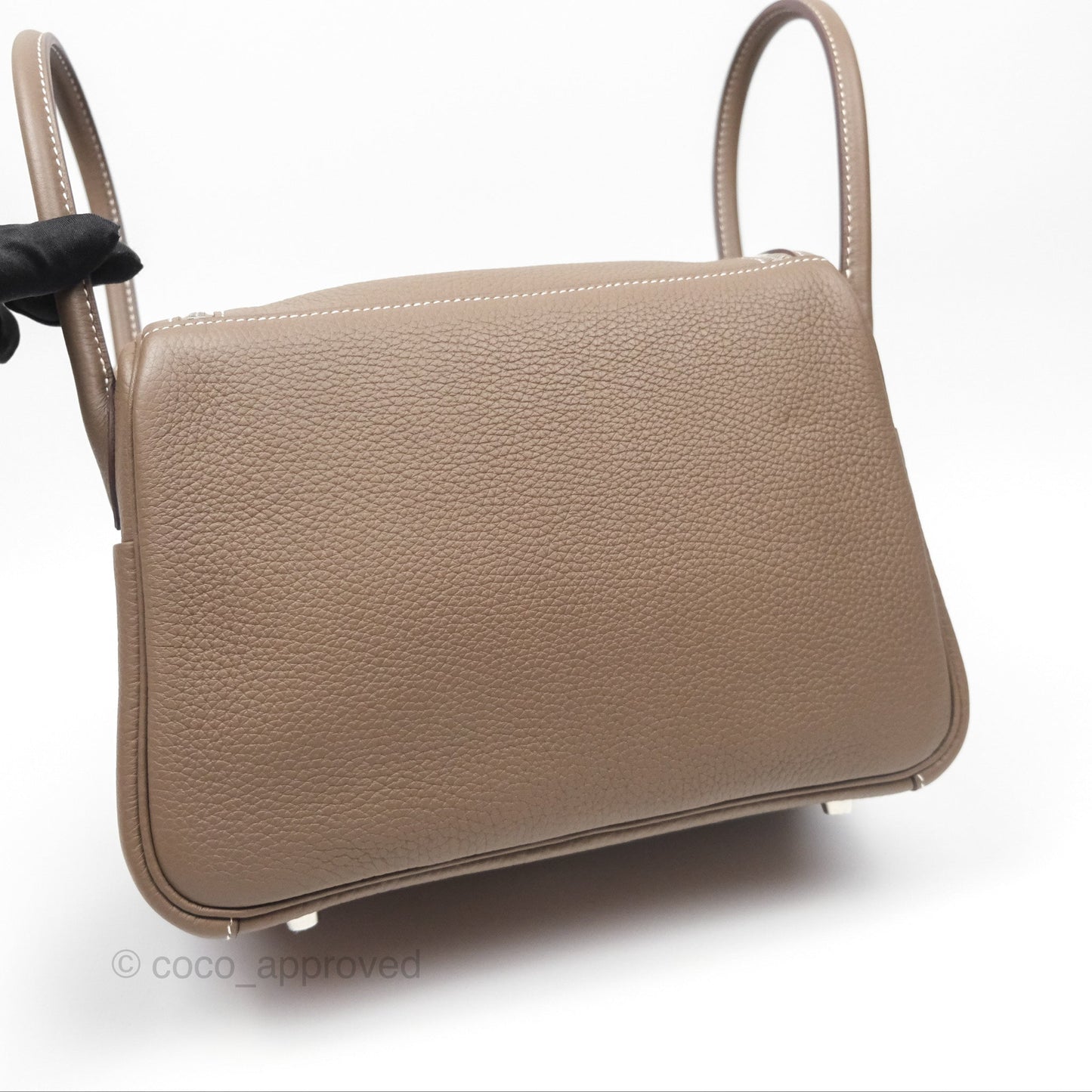 Hermès Lindy 26 Clemence Etoupe 18 Palladium Hardware