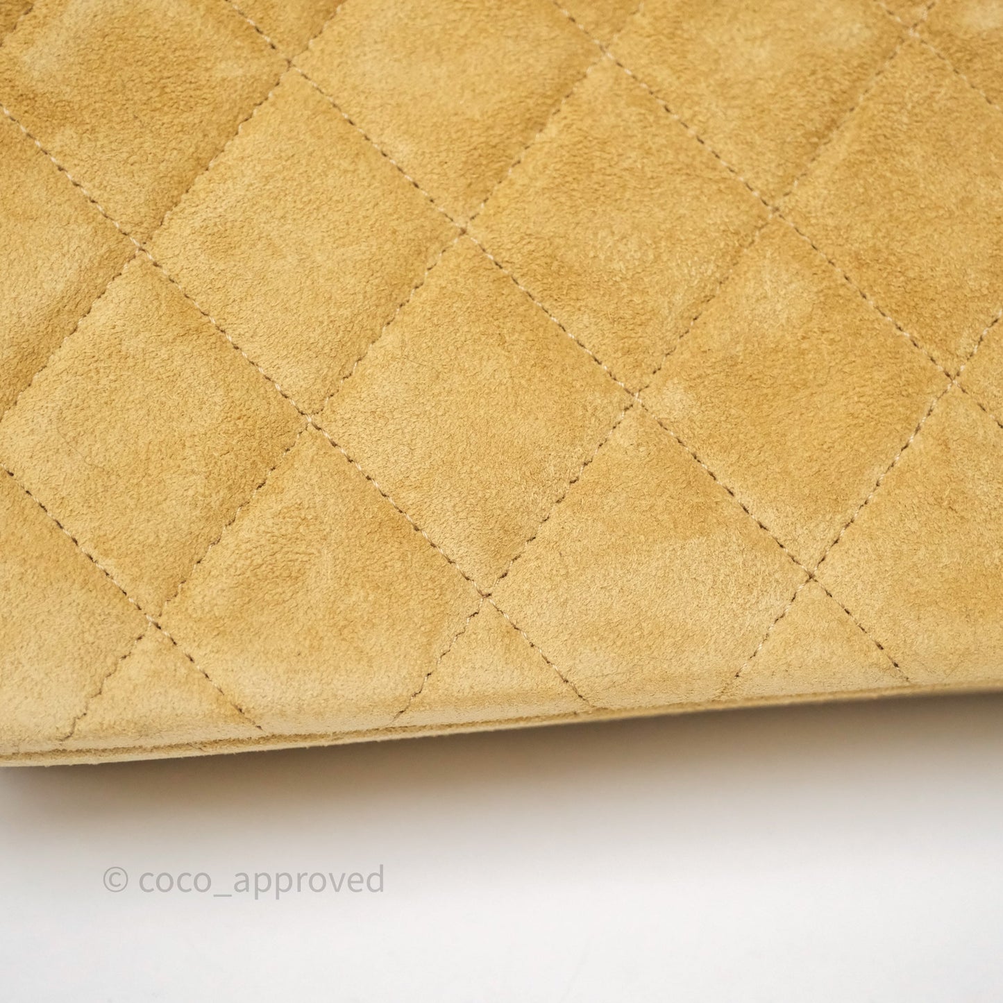 Chanel Mini Flap Bag Camel Suede/ Black Lambskin Gold Hardware