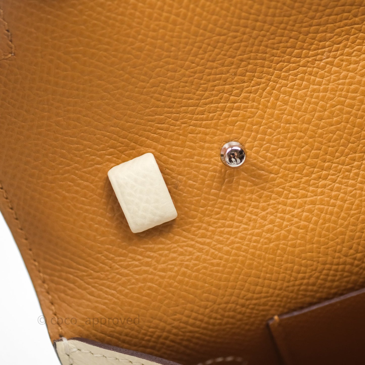 Hermès Kelly To Go Wallet Nata I2/ Sesame 2S Epsom Palladium Hardware