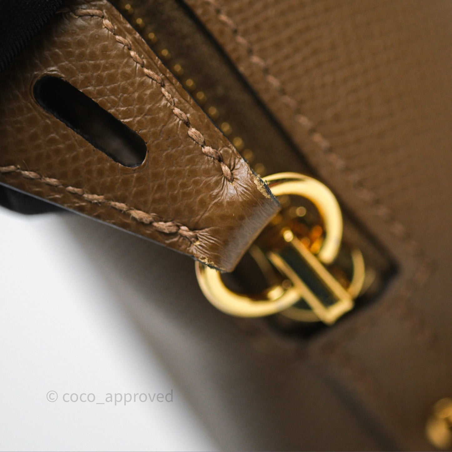 Hermès Bolide 25 Alezan 3G Epsom Gold Hardware
