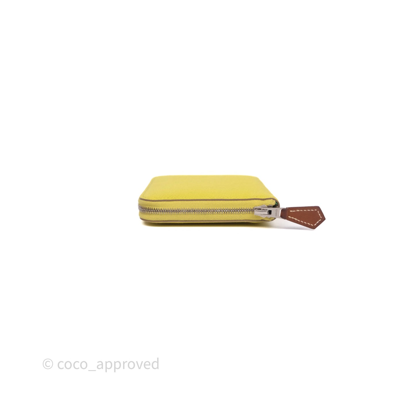 Hermès Silk In Compact Wallet Yellow Epsom