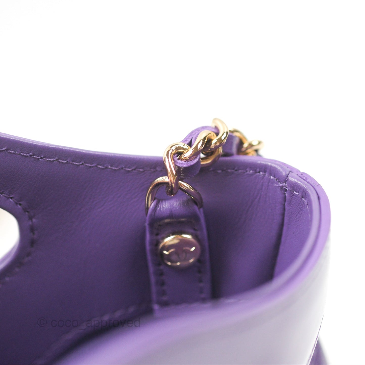 Chanel Nano 31 Purple Gold Hardware 24C