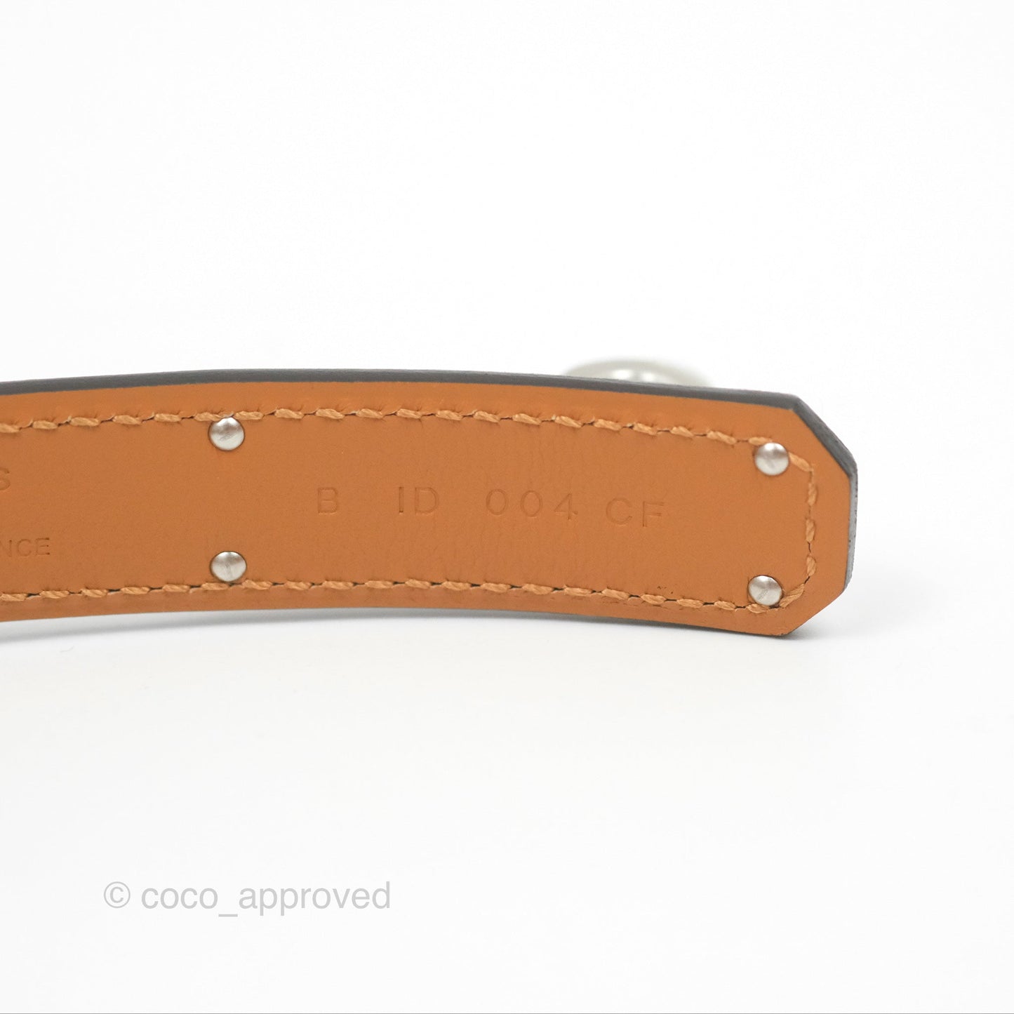 Hermès Kelly Buckle Belt Mauve Pâle Epsom Palladium Hardware