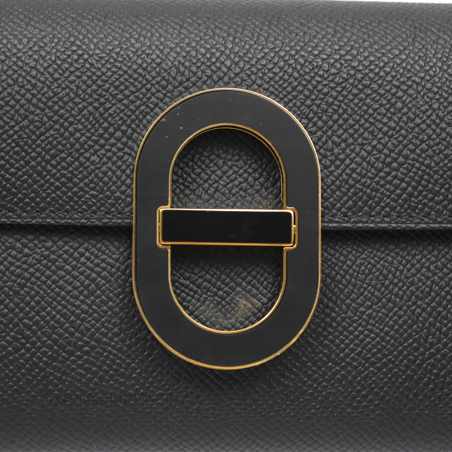 Hermès Maillon To Go Epsom Noir 89 Gold Hardware
