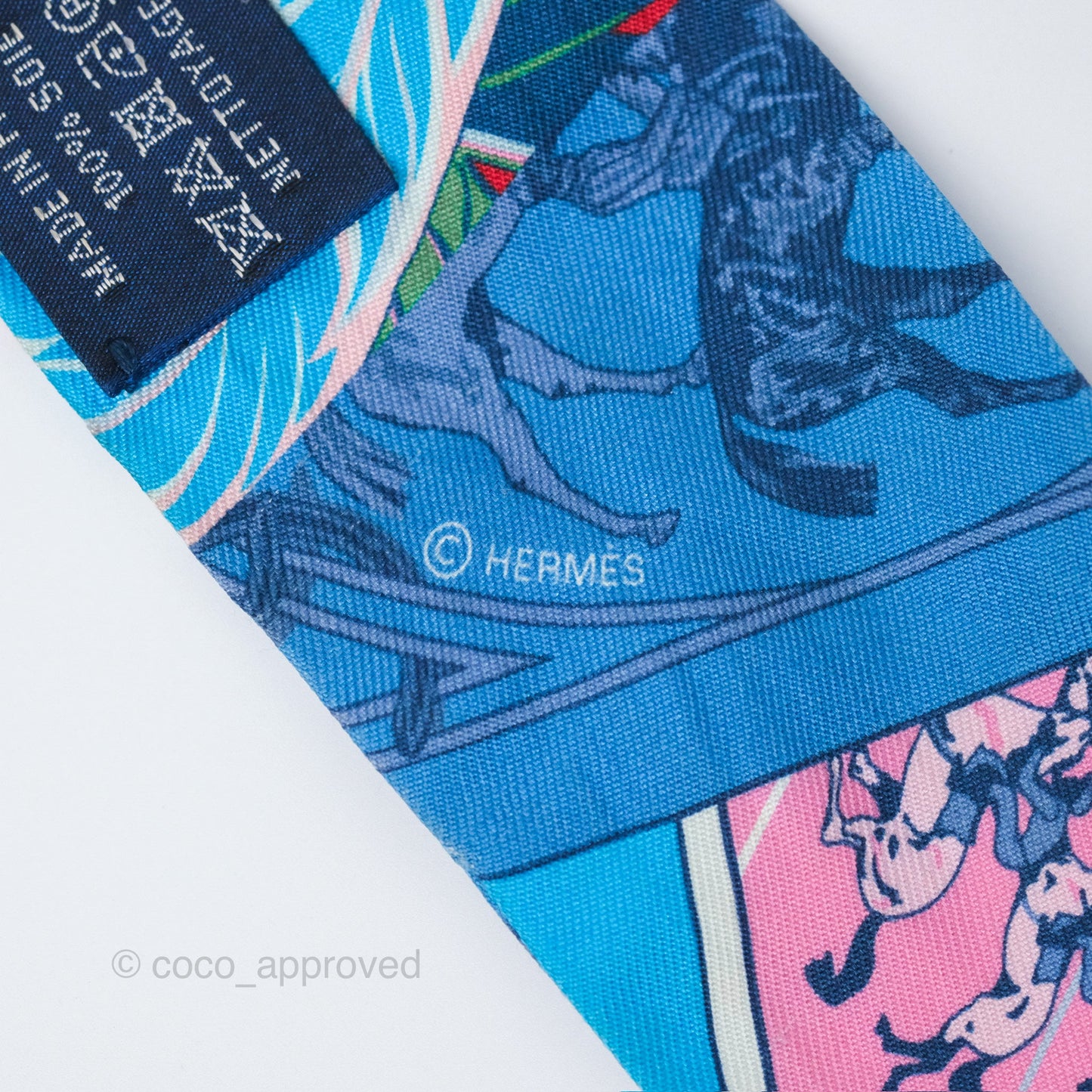 Hermès Cheval Phoenix Silk Twilly