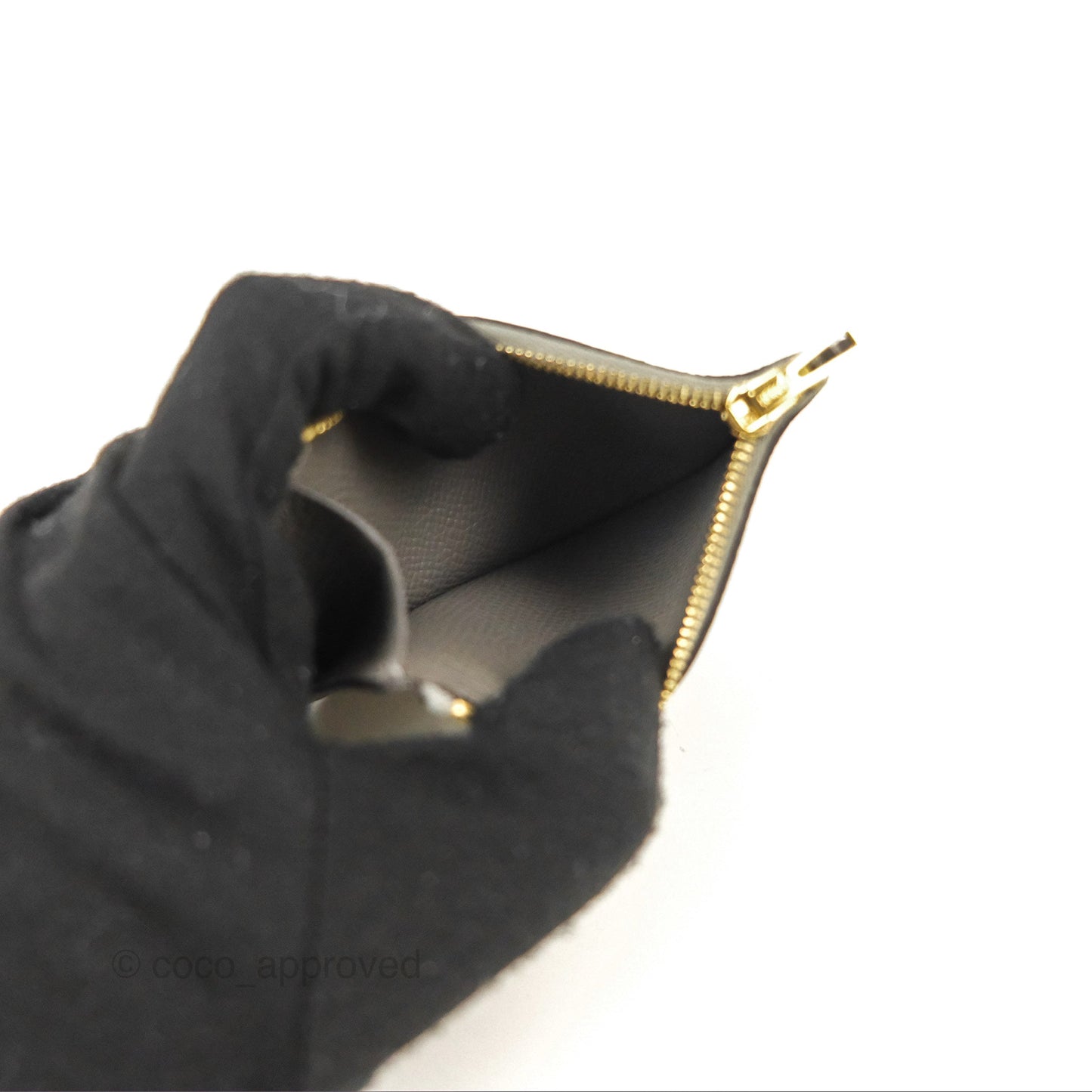 Hermès Constance Slim Wallet Gris Meyer 0L Epsom Gold Hardware